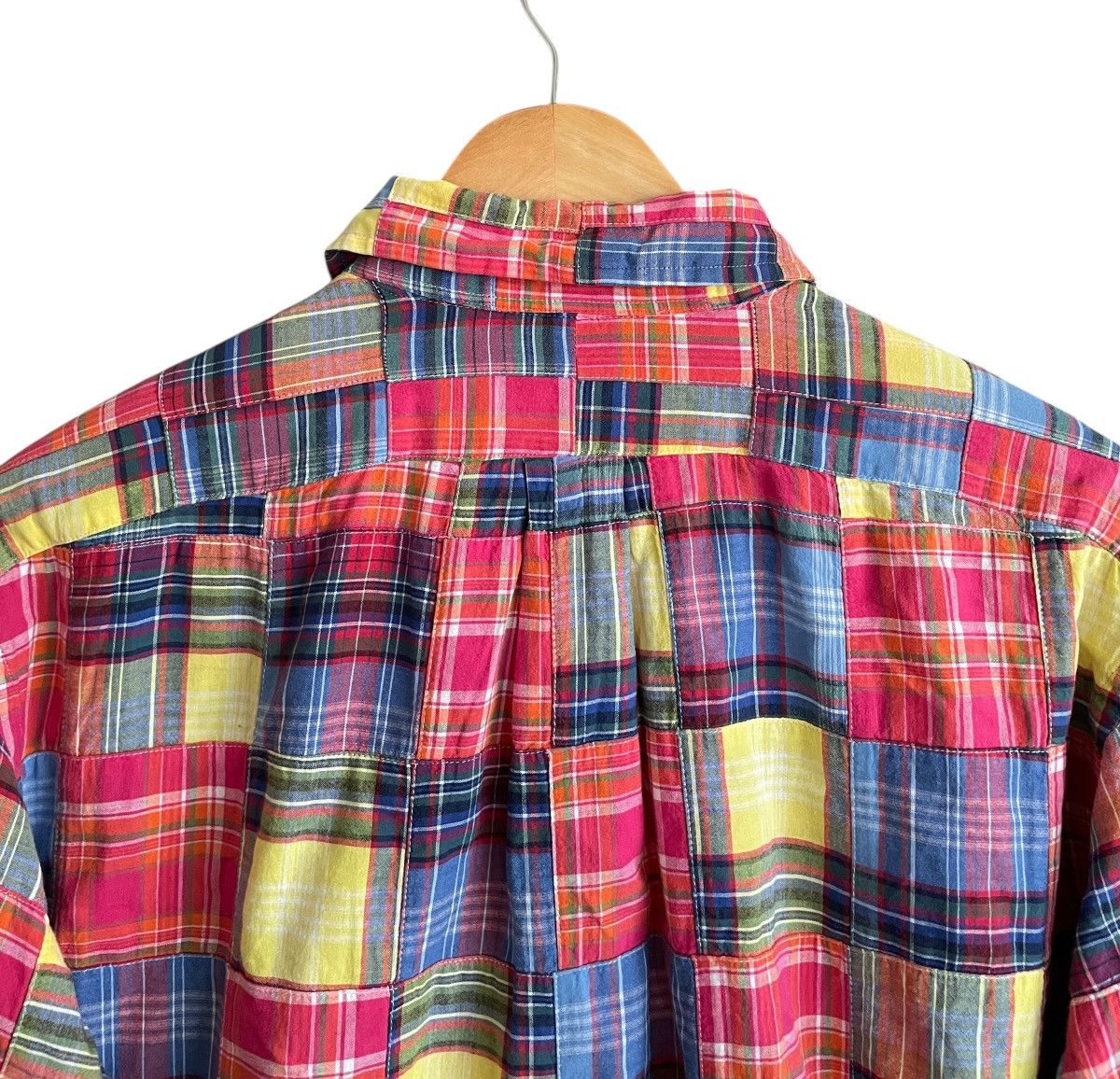 Polo Ralph Lauren Rare Design Vintage Polo Ralph Lauren Patchwork Shirt 1990s Size US XL / EU 56 / 4 - 3 Thumbnail