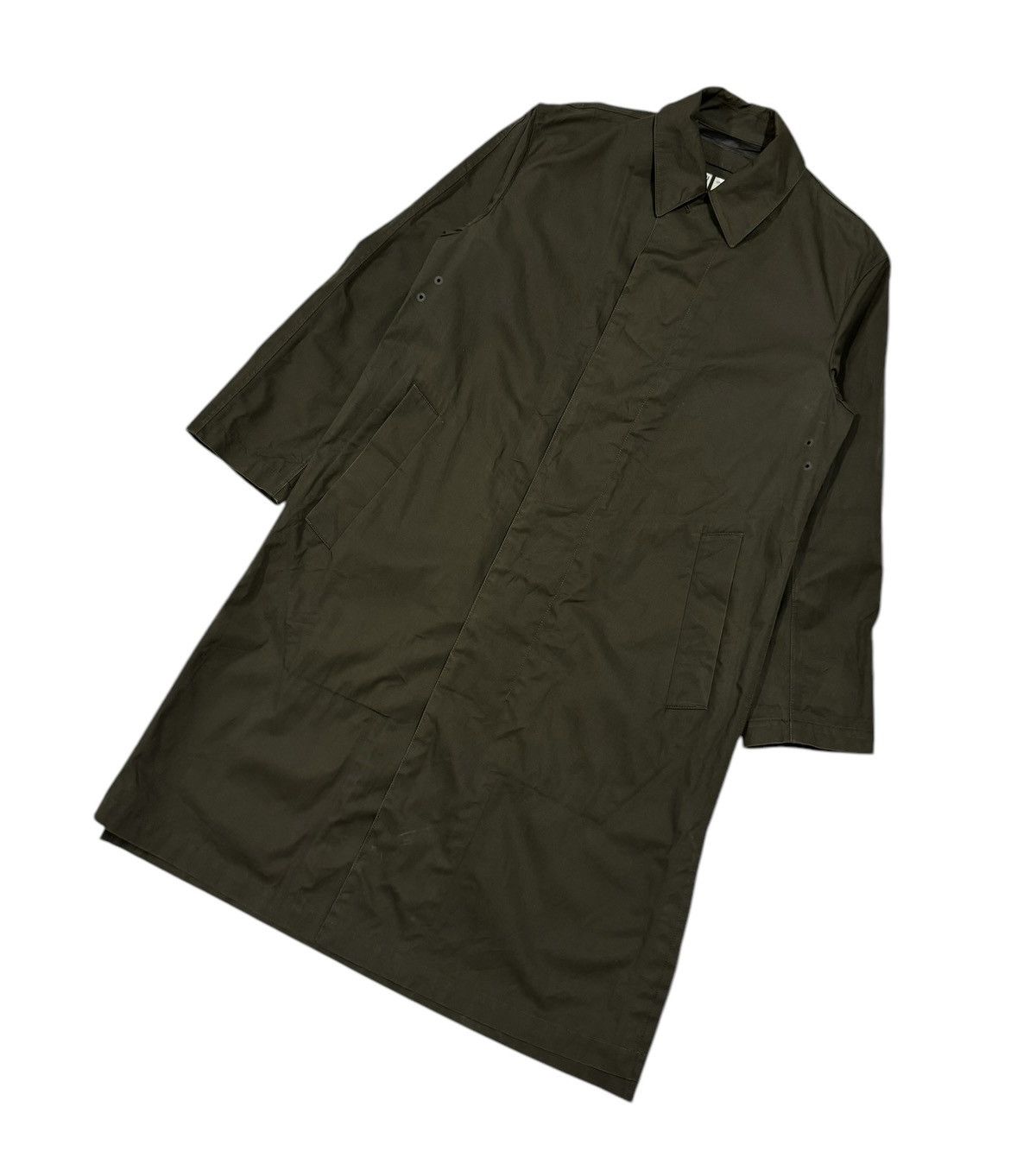 Japanese Brand × Lemaire × Uniqlo Uniqlo Lemaire Wax Cotton Longjacket Raincoat Size US S / EU 44-46 / 1 - 7 Thumbnail