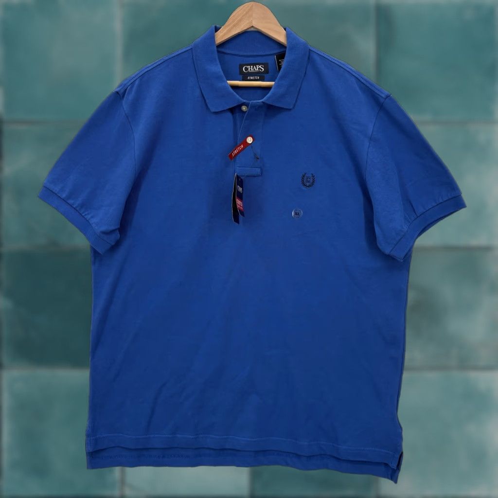 Chaps Chaps Polo Shirt Mens XL Blue Pacific Tide Stretch Pique Casual Golf Comfort NWT Size US XL / EU 56 / 4 - 1 Thumbnail