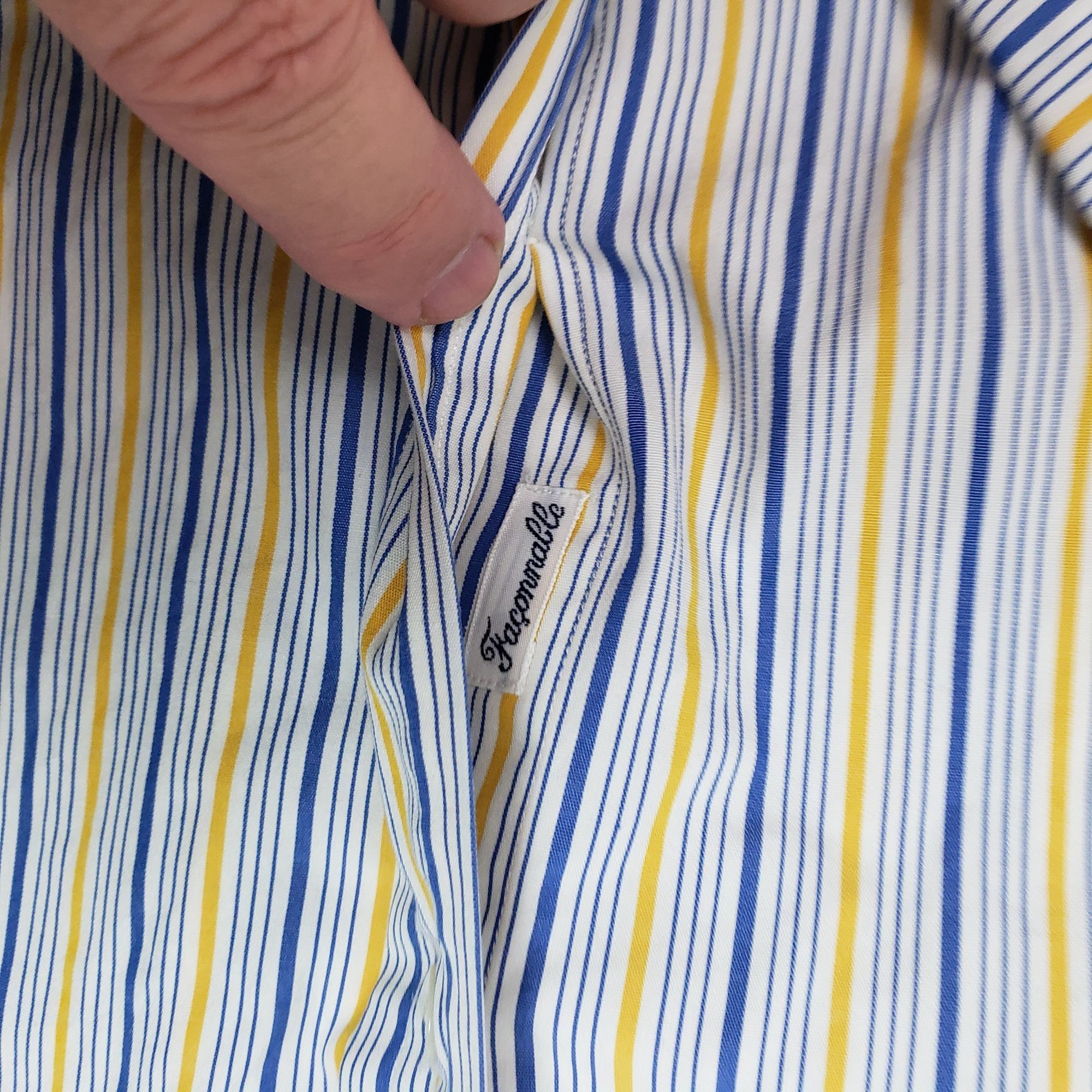 Faconnable Faconnable Men's Long Sleeve Button Up Stripe Shirt Sz XL Size US XL / EU 56 / 4 - 6 Thumbnail