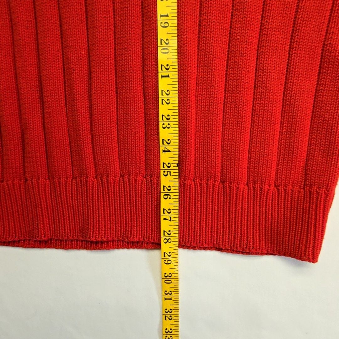Gap Vintage Gap Red Knit Polo Sweater Embroidered Ribbed XL Y2K Size US XL / EU 56 / 4 - 9 Thumbnail