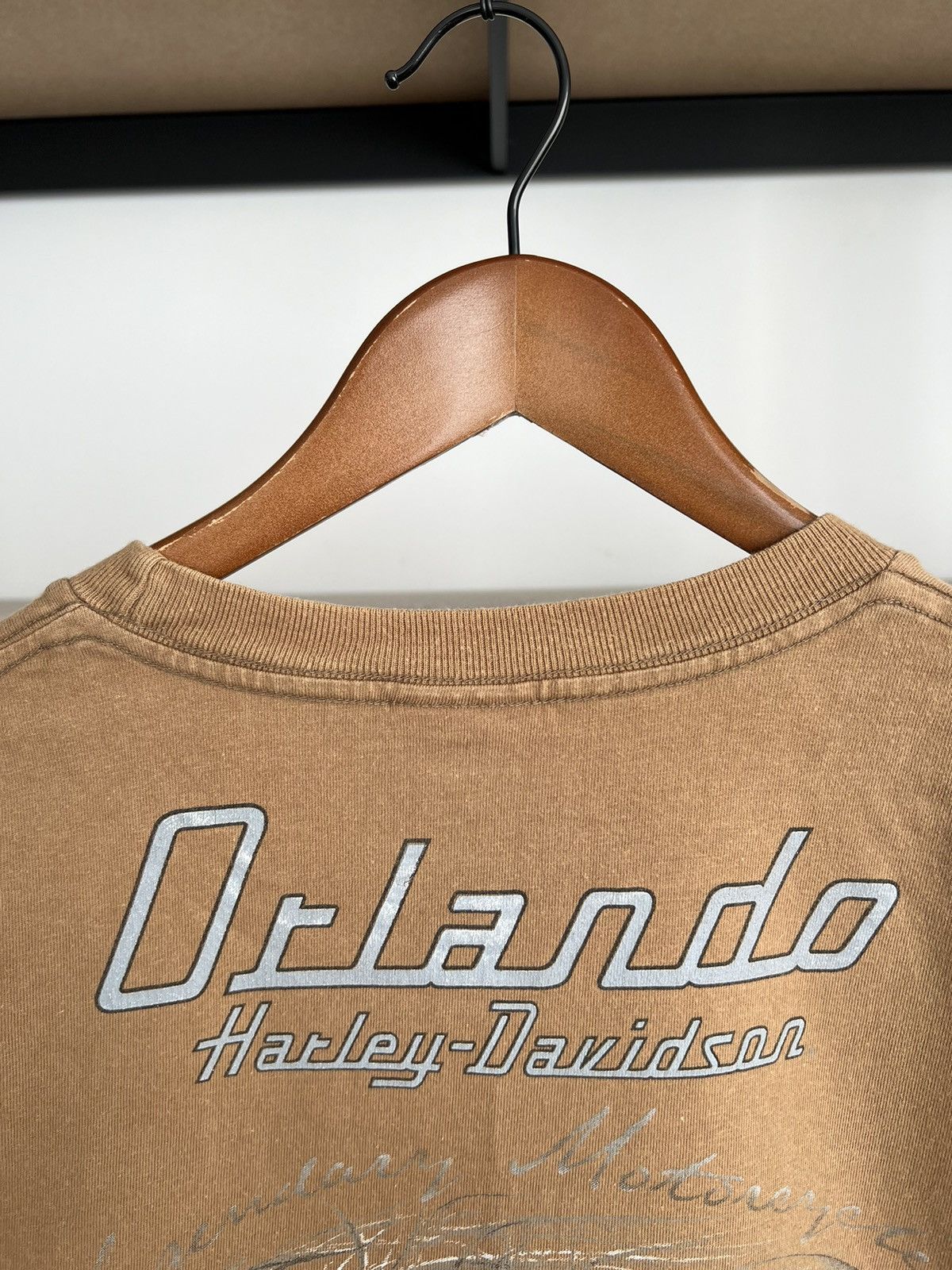Harley Davidson Vintage 2000s Harley Davidson Eagle Orlando Florida USA Tee Size US M / EU 48-50 / 2 - 15 Thumbnail