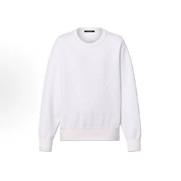Louis Vuitton Louis Vuitton Jacquard embossed full-print sweatshirt Size US XL / EU 56 / 4 - 1 Thumbnail