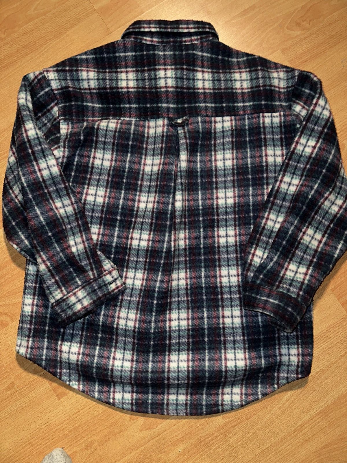 Vintage Vtg Plaid Fleece Flannel Size US L / EU 52-54 / 3 - 2 Thumbnail