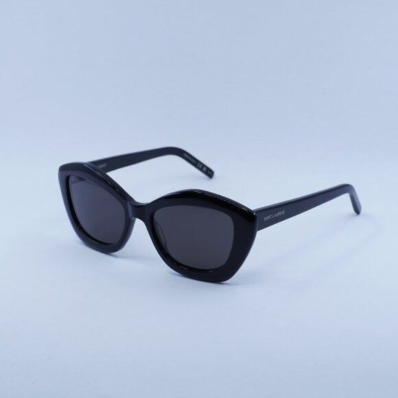 Saint Laurent Paris Saint Laurent SL68 001 Sunglasses Black Cat Eye Frame Size ONE SIZE - 1 Thumbnail