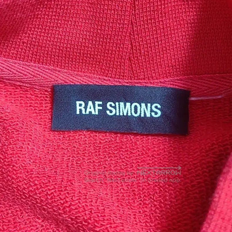 Raf Simons Raf Simons Red long-sleeved printed sweatshirt Size US S / EU 44-46 / 1 - 7 Thumbnail