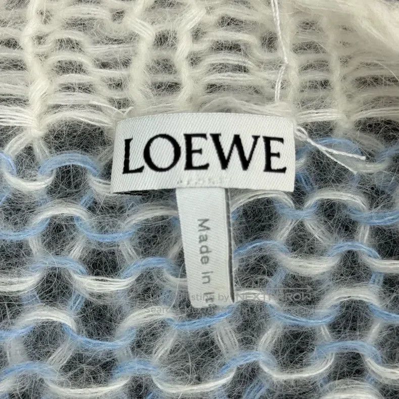 Loewe Loewe Navy Blue and White Striped Classic Big Logo Mohair Size XS / US 0-2 / IT 36-38 - 5 Thumbnail