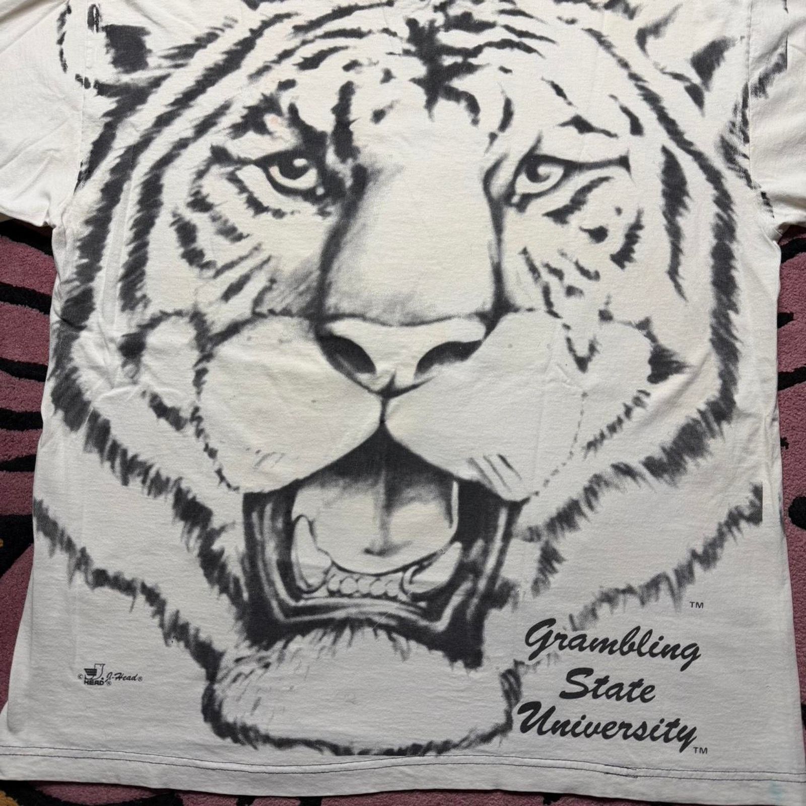 NCAA × Vintage Vintage Grambling State University Tiger AOP HBCU T-shirt Size US XL / EU 56 / 4 - 8 Thumbnail