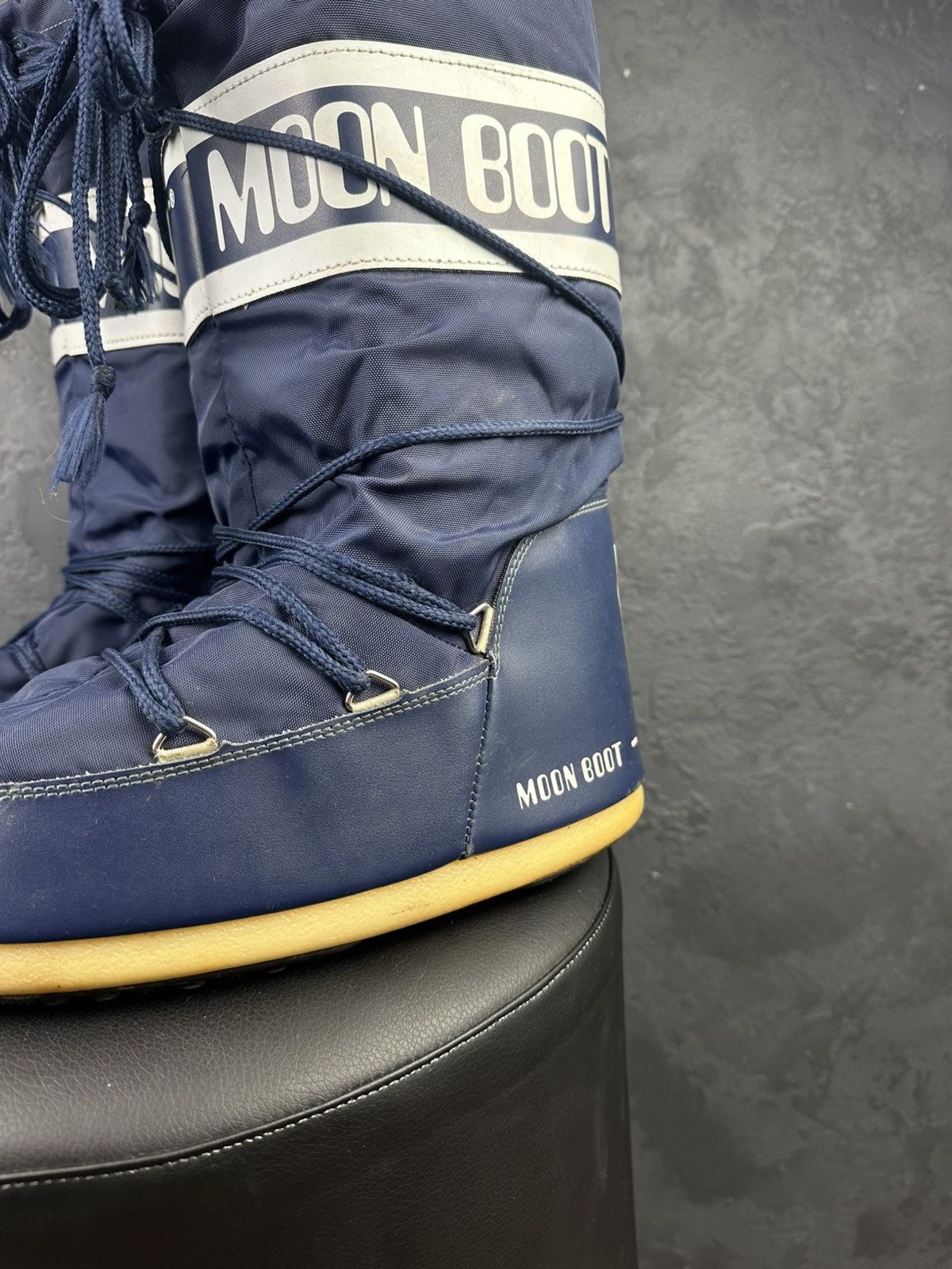 Moon Boot × Vintage Moon Boot Tecnica Blue Nylon Chunky Boots Size 39-41 Size US 7.5 / EU 40-41 - 2 Thumbnail
