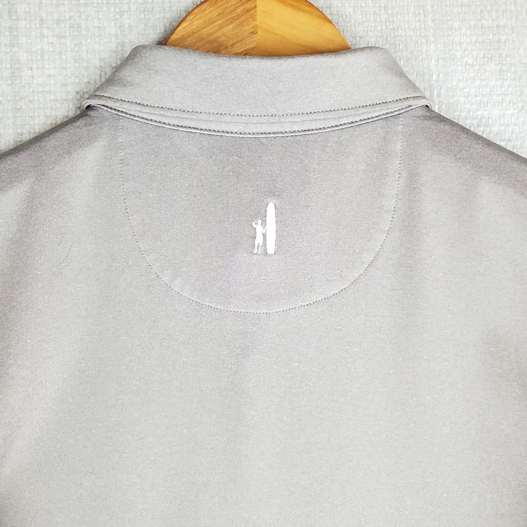 johnnie-O JOHNNIE-O Polo Shirt Mens Size Medium Gray Performance Poly/Spandex Golf UPF+ Size US M / EU 48-50 / 2 - 7 Thumbnail