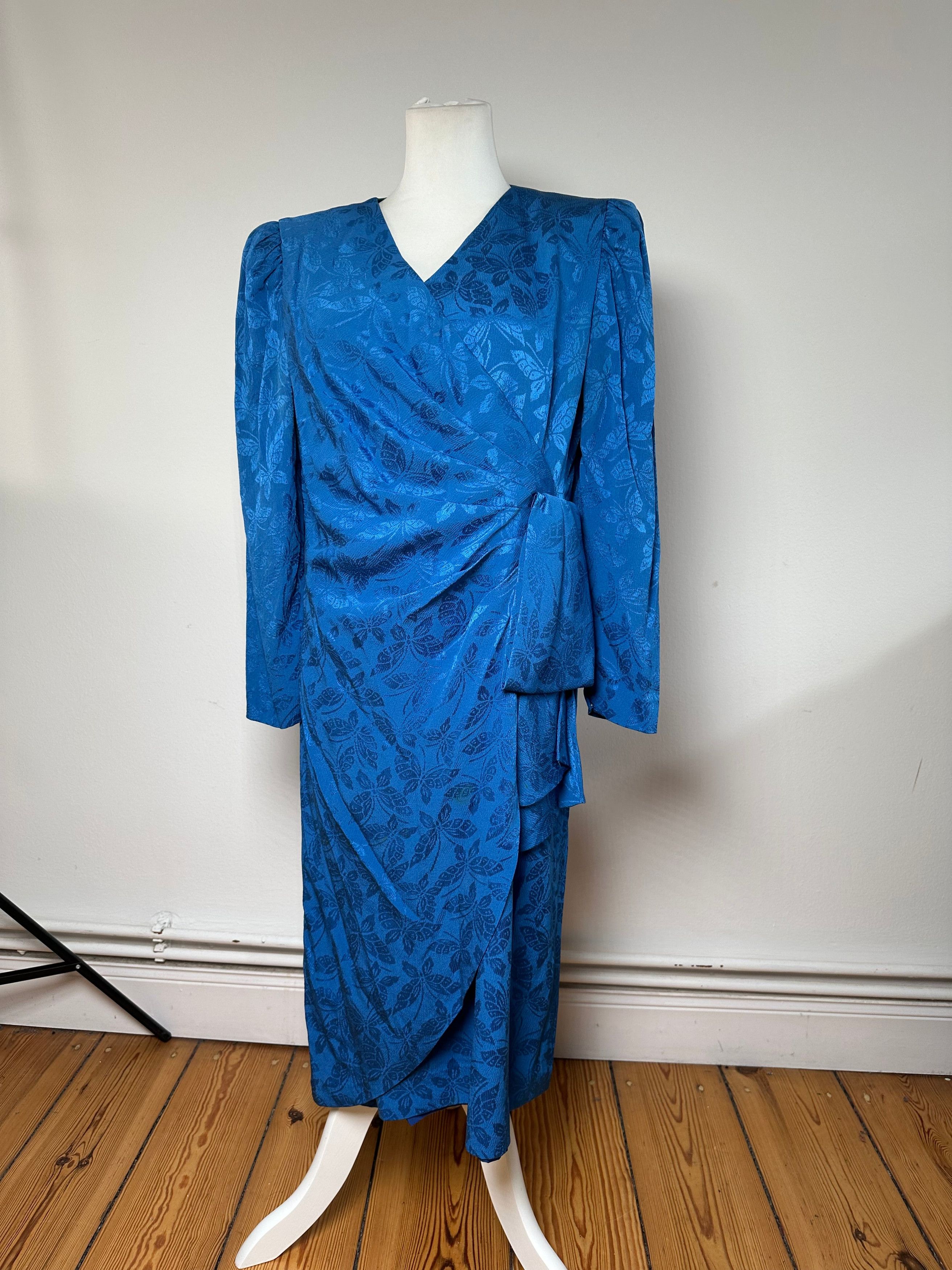 Givenchy Vintage Abstract Dress Blue Size L / US 10 / IT 46 - 1 Thumbnail