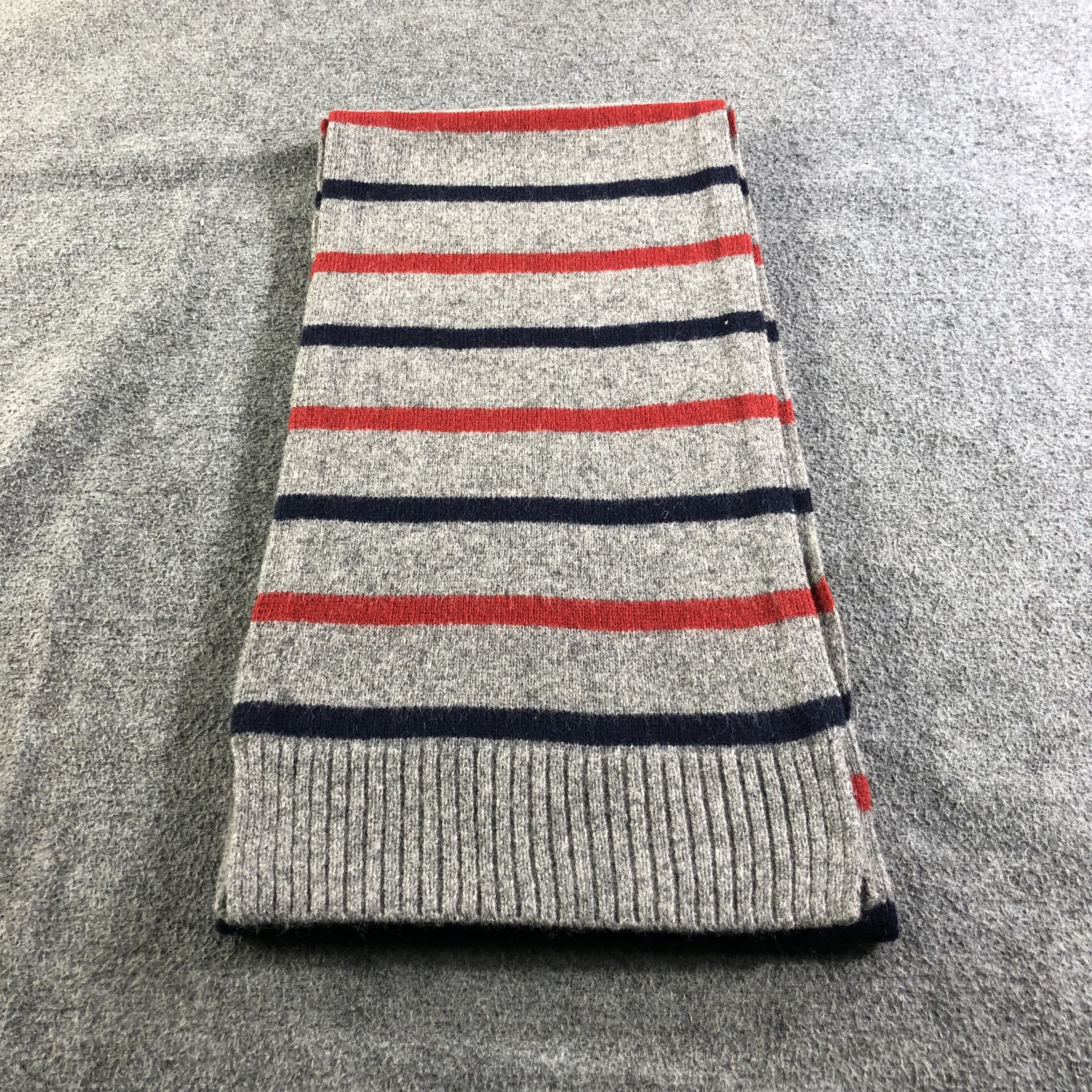 Brooks Brothers '346' Brooks Brothers Striped Wool Scarf Muffler V1920 Size ONE SIZE - 3 Thumbnail