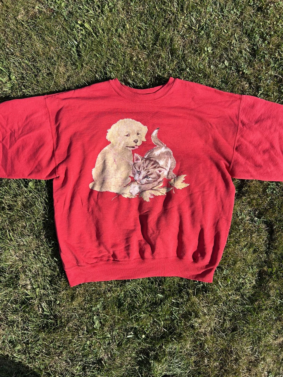 Vintage Vintage 90s Grandma Pet Sweater Size US XL / EU 56 / 4 - 2 Thumbnail