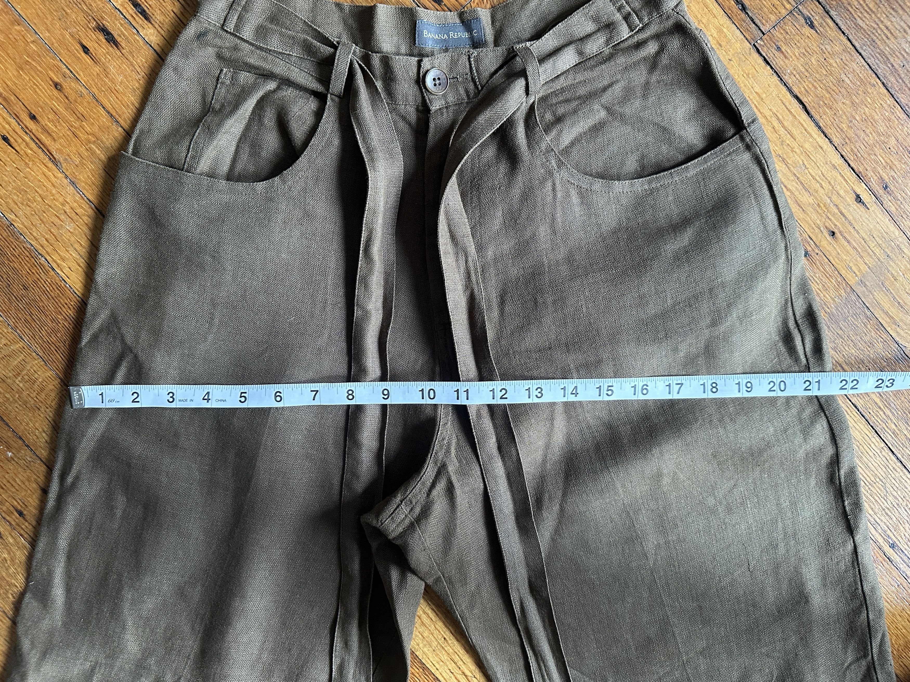 Banana Republic Vintage Banana Republice wide leg linen pants wmn's sz 6 Size 26" / US 2 / IT 38 - 8 Thumbnail
