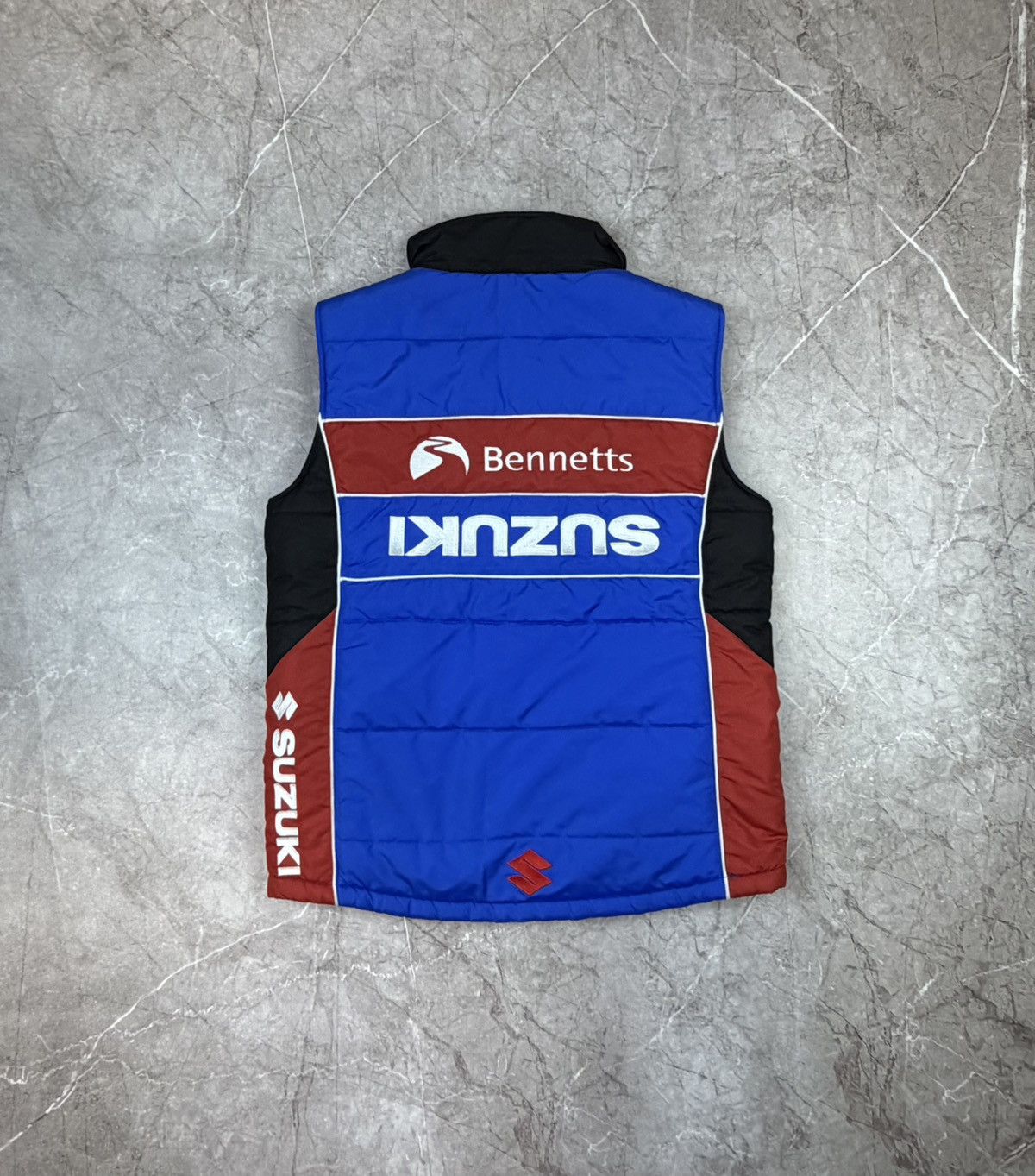 Formula 1 Suzuki GSXR Tyco TAS Racing Blue Motorcycle Fleece Vest Size US M / EU 48-50 / 2 - 2 Thumbnail