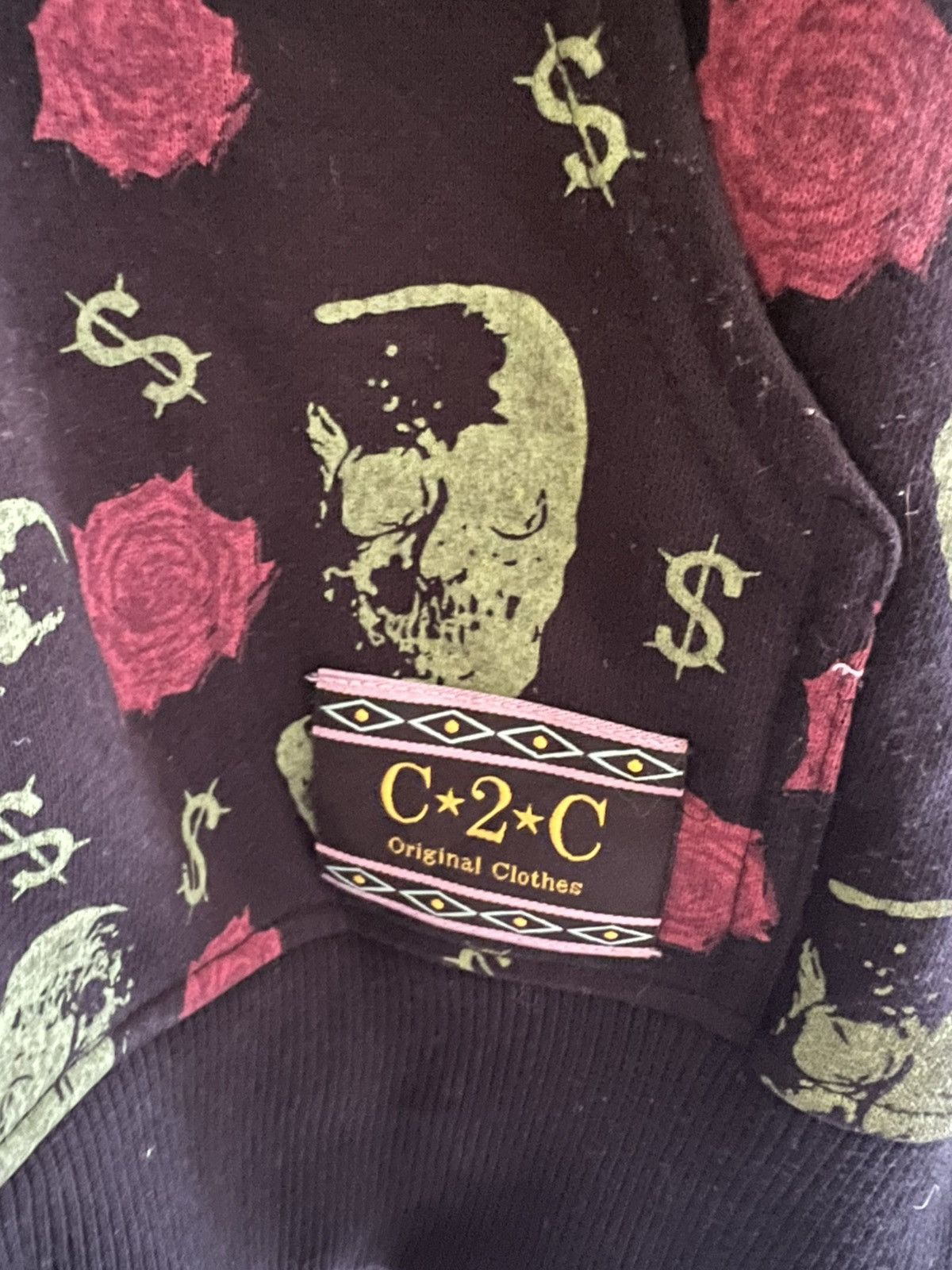 Japanese Brand Vintage Course2Course Dragon Rose Graphic Zip HoodieHarajuku Size US M / EU 48-50 / 2 - 11 Thumbnail