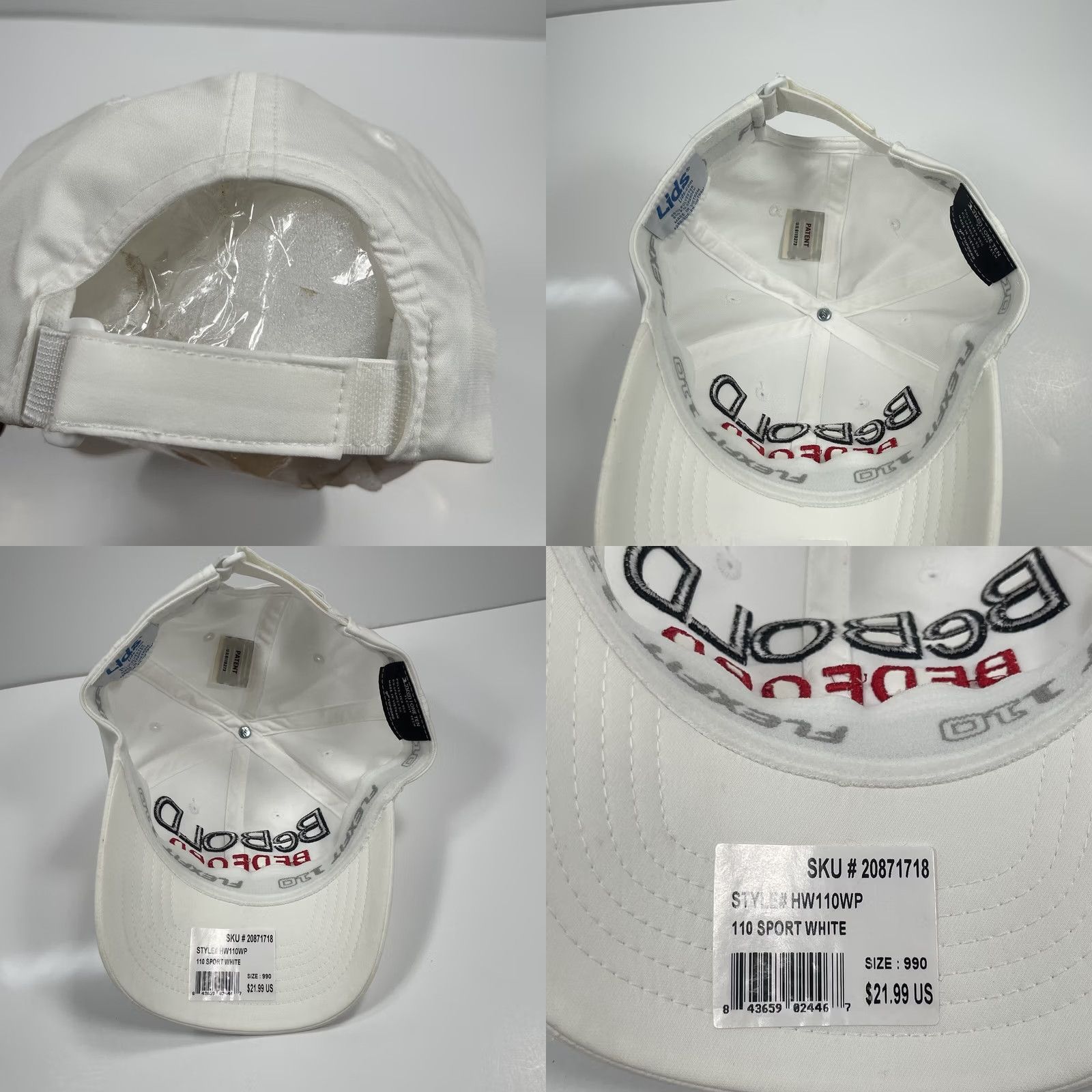 Lids Lids Yupoong Hat Adult Adjustable StrapBack Baseball Cap White Size ONE SIZE - 8 Thumbnail
