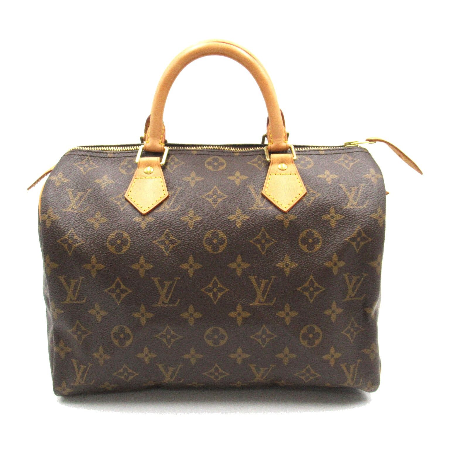 Louis Vuitton Louis Vuitton Speedy 30 Handbag Coated Canvas Monogram Brown Size ONE SIZE - 1 Thumbnail