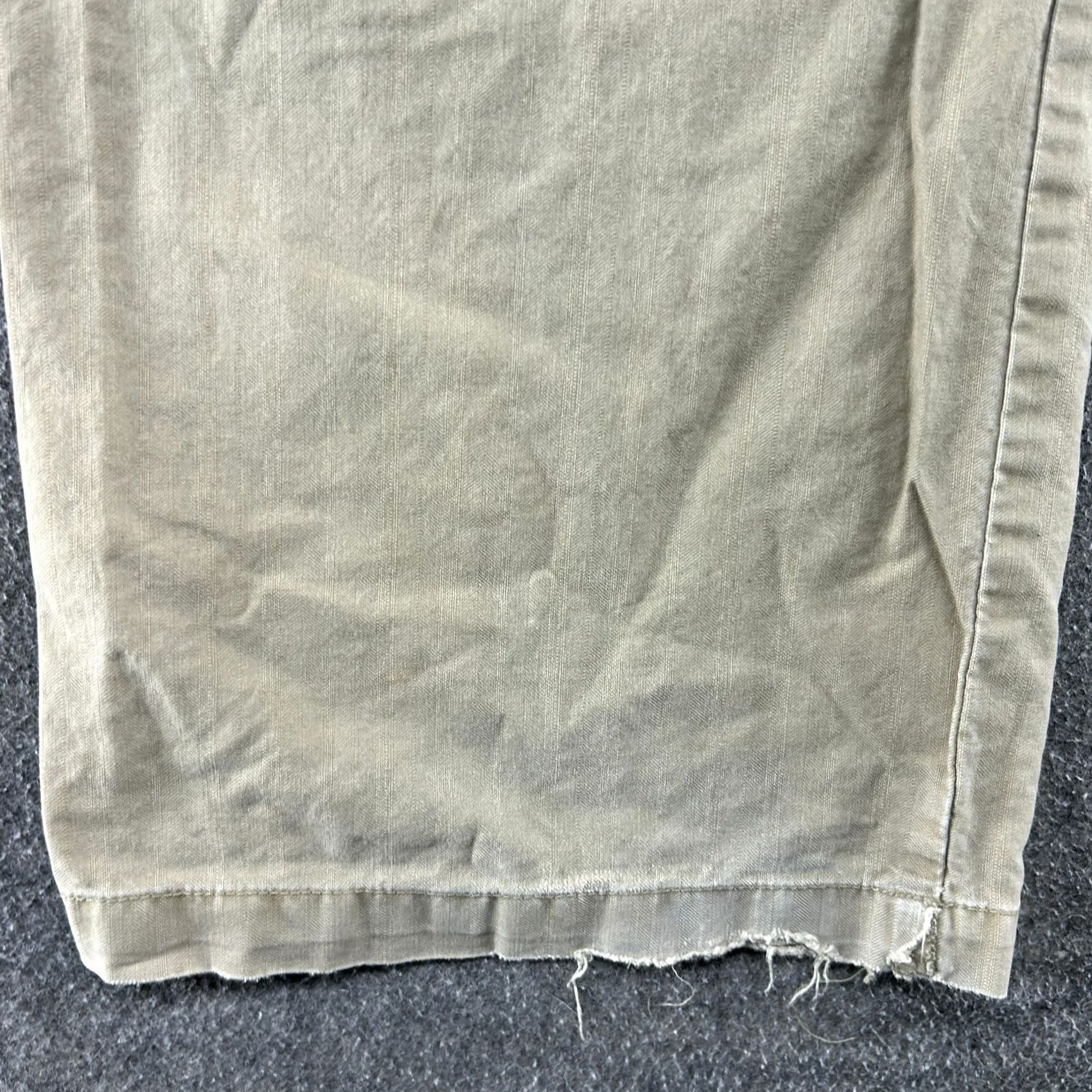 Nautica VINTAGE Nautica Pants Mens 38x30 Beige Khaki Cargo Cotton Distressed Baggy Y2K Size US 38 / EU 54 - 4 Thumbnail