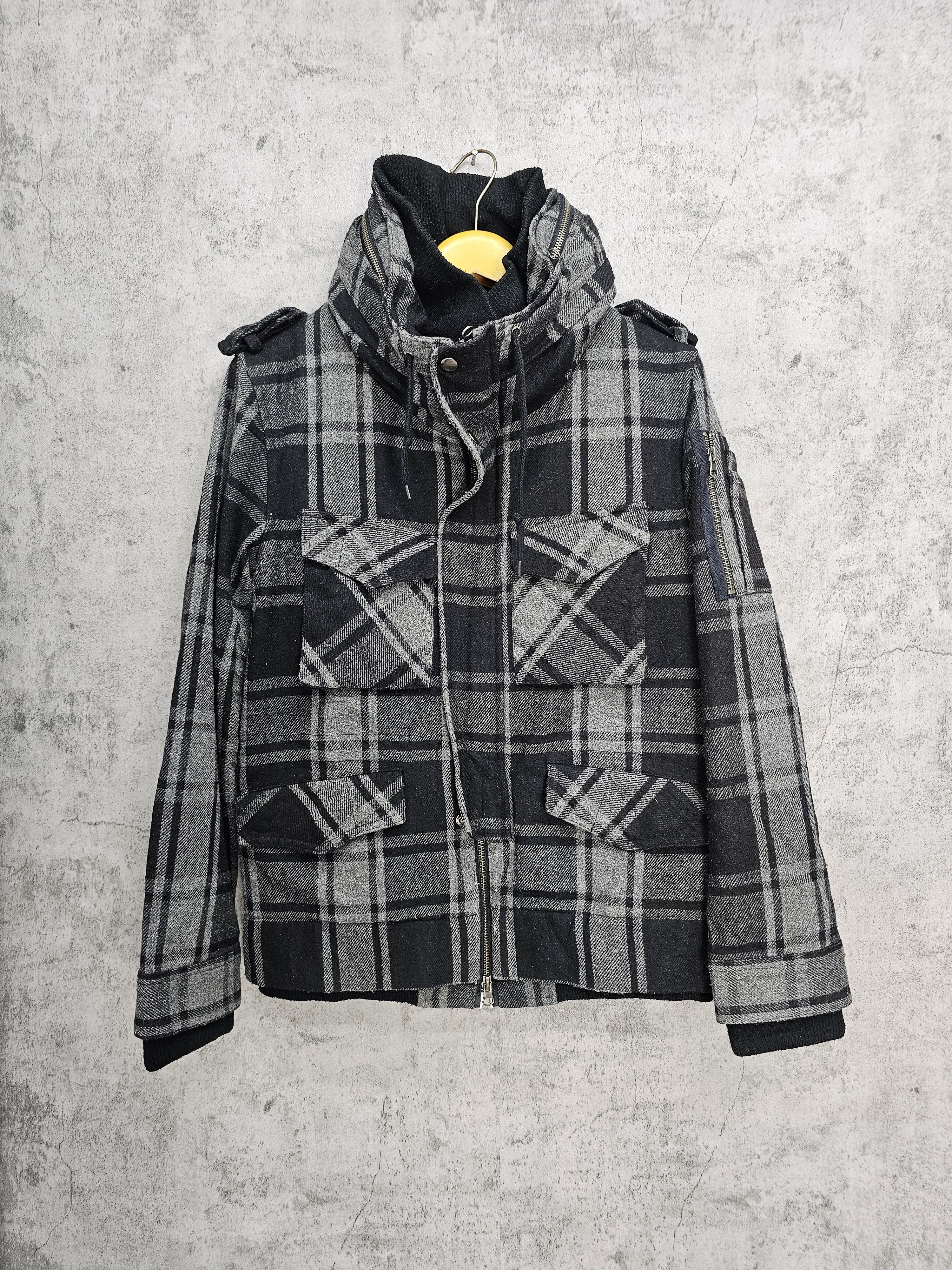 If Six Was Nine Japanese Brand SUGGESTION Plaid Checked Punk Jacket J0093 Size US M / EU 48-50 / 2 - 1 Thumbnail