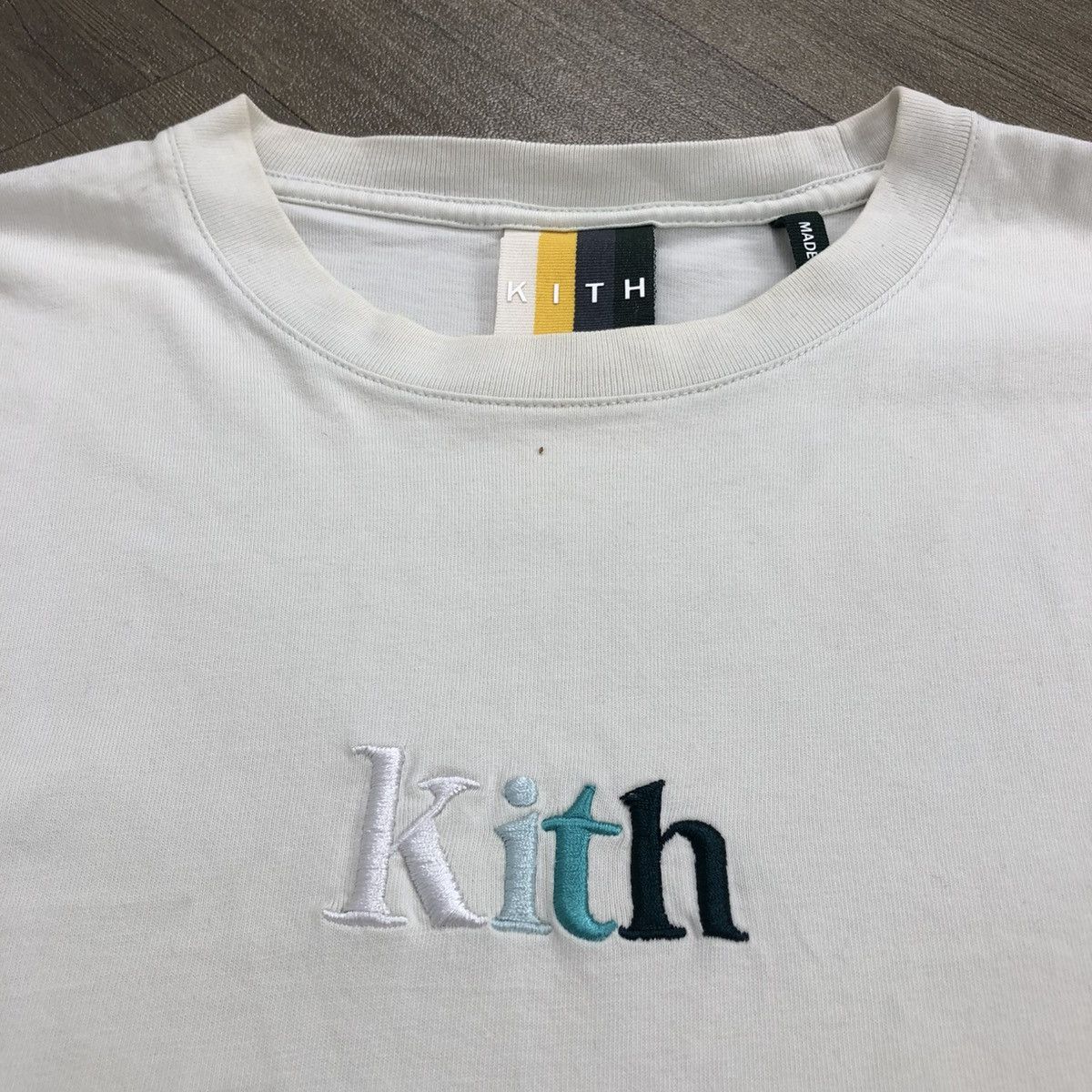 Kith SS21 Kith Serif Spell Out Logo Embroidered Long Slevee Size US L / EU 52-54 / 3 - 3 Thumbnail