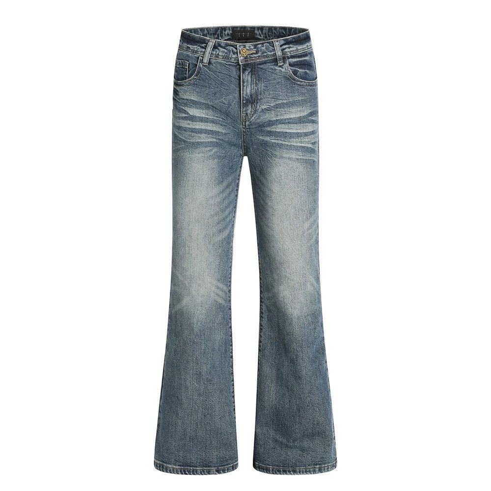 Vintage Men's American style distressed washed flared jeans Size US 32 / EU 48 - 1 Thumbnail