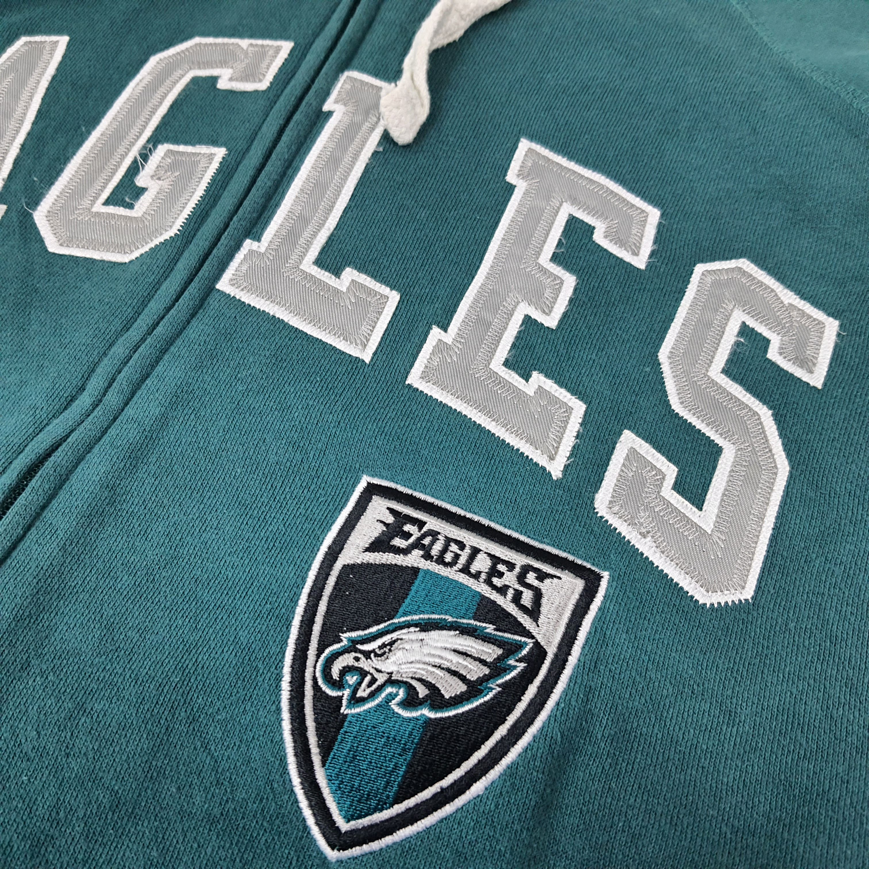 NFL Vintage NFL Eagle Sports Team Zipper Hoodie C270N13 Size US L / EU 52-54 / 3 - 3 Thumbnail
