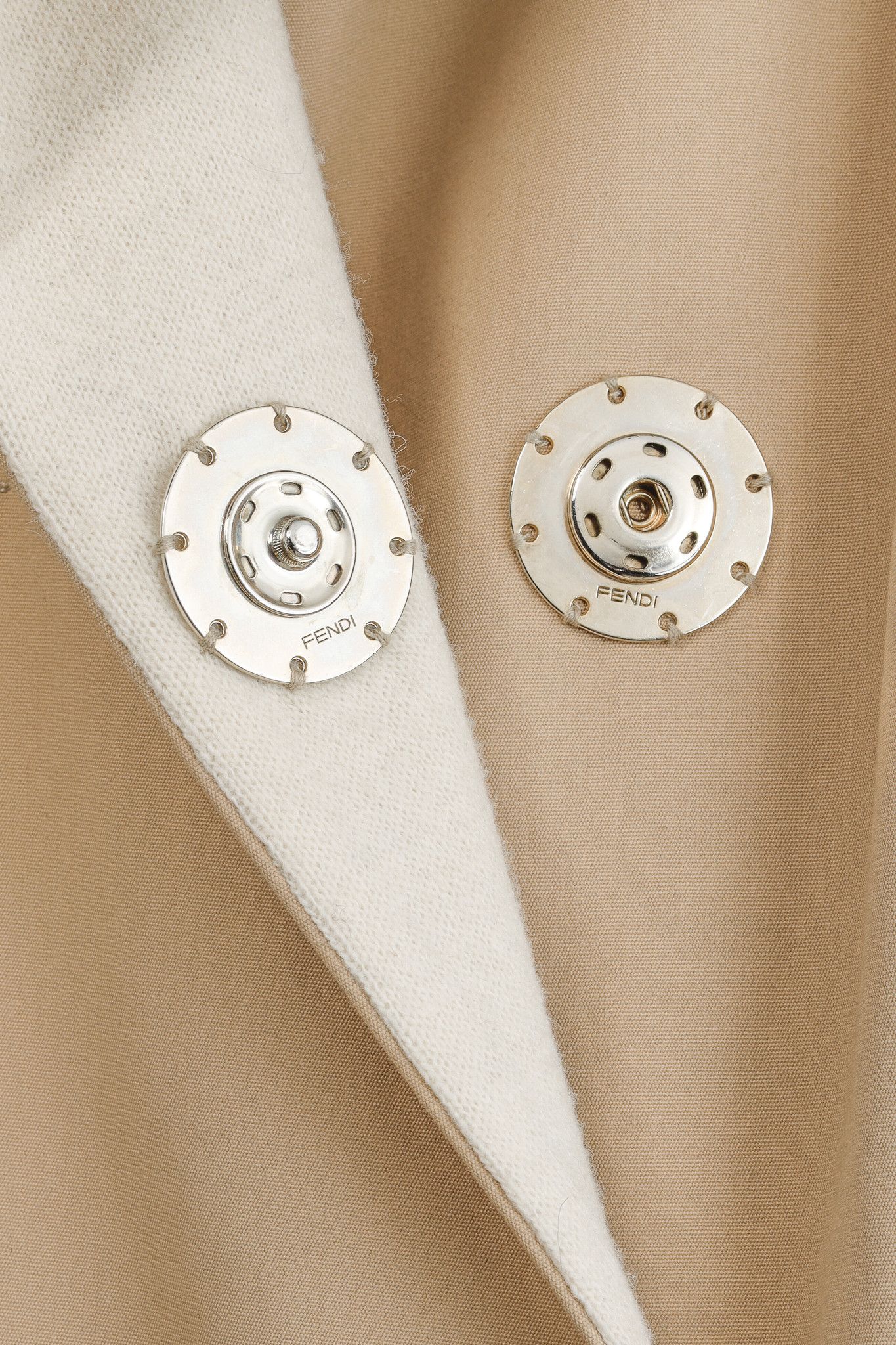 Fendi Fendi Tan Cotton Belted Pleated-Sleeve Trench Coat Size M / US 6-8 / IT 42-44 - 10 Thumbnail