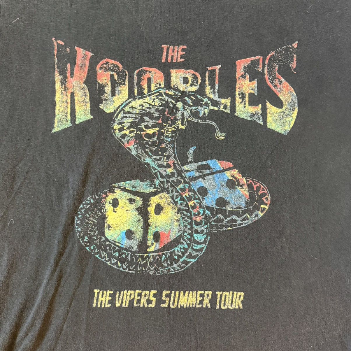 The Kooples The Kooples Vipers Tour Graphic Tee Black Distressed Size S / US 4 / IT 40 - 5 Thumbnail