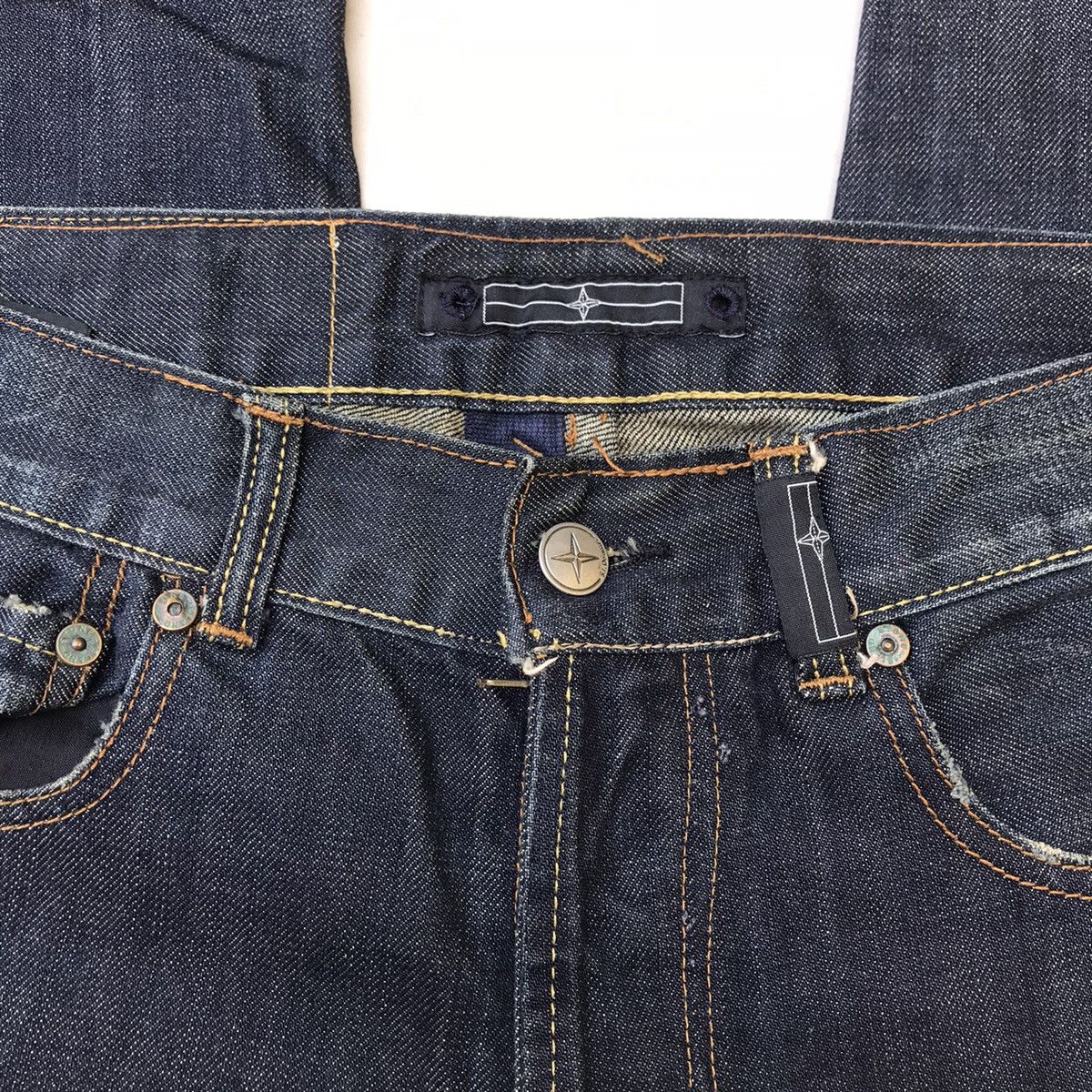 Massimo Osti × Stone Island Vintage Stone Island Denim jeans five pocket STONE ISLAND Size US 30 / EU 46 - 17 Thumbnail