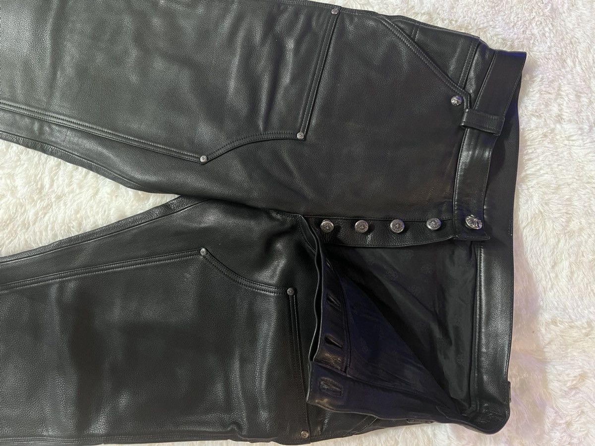 Chrome Hearts Chrome Hearts Double Knee Carpenter Leather Pants Size US 36 / EU 52 - 8 Thumbnail