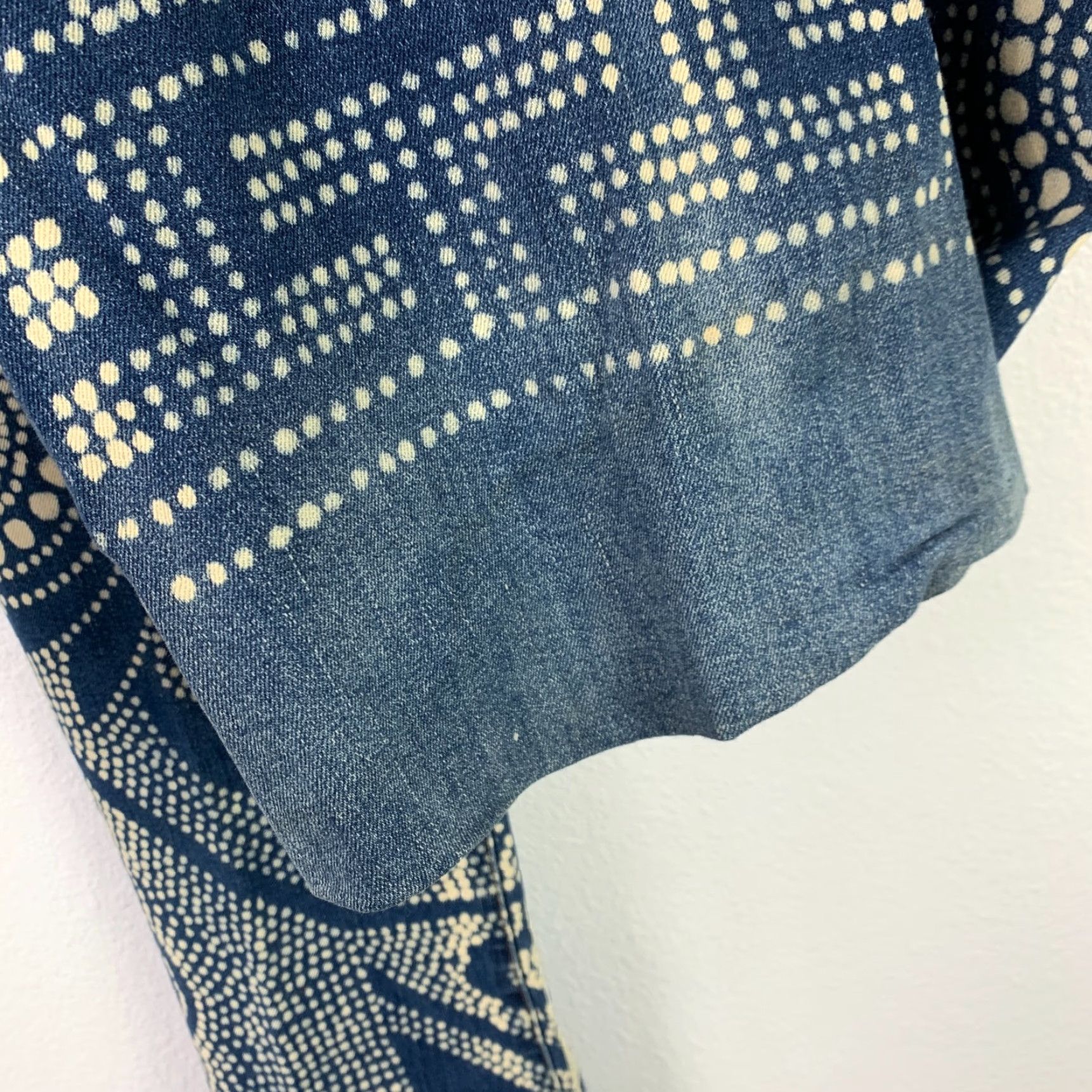 Free People VINTAGE Free People Jeans Flared 5-Pocket Denim Bohemian Festival Indigo 26 Womens Regular Inseam 32.5" Blue Rise Low 6.5-8.5" Button Zip Size 26" / US 2 / IT 38 - 6 Thumbnail