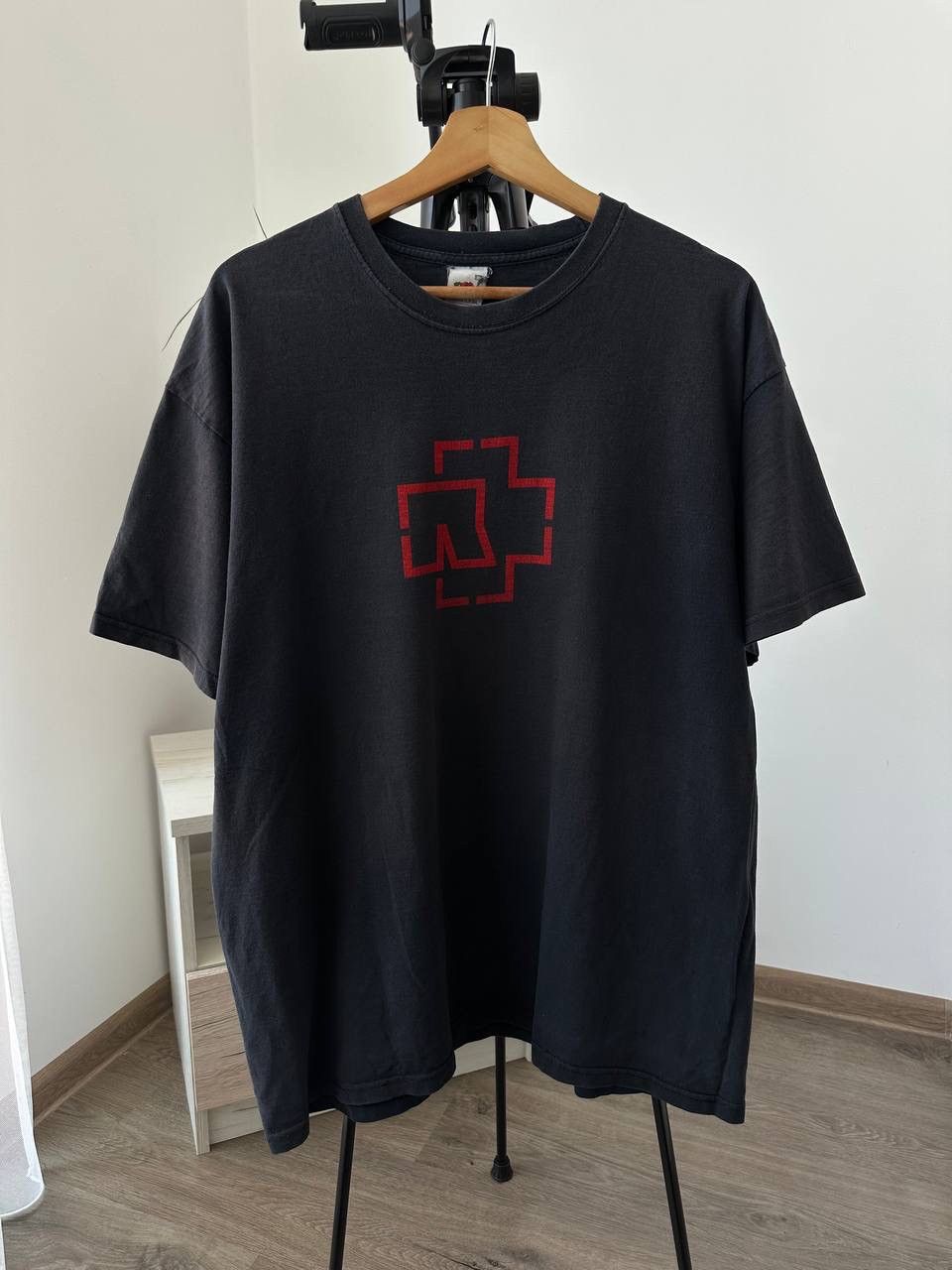 Band Tees × Vintage Vintage Rammstein Black Distressed Faded Rock T-Shirt Size US M / EU 48-50 / 2 - 4 Thumbnail