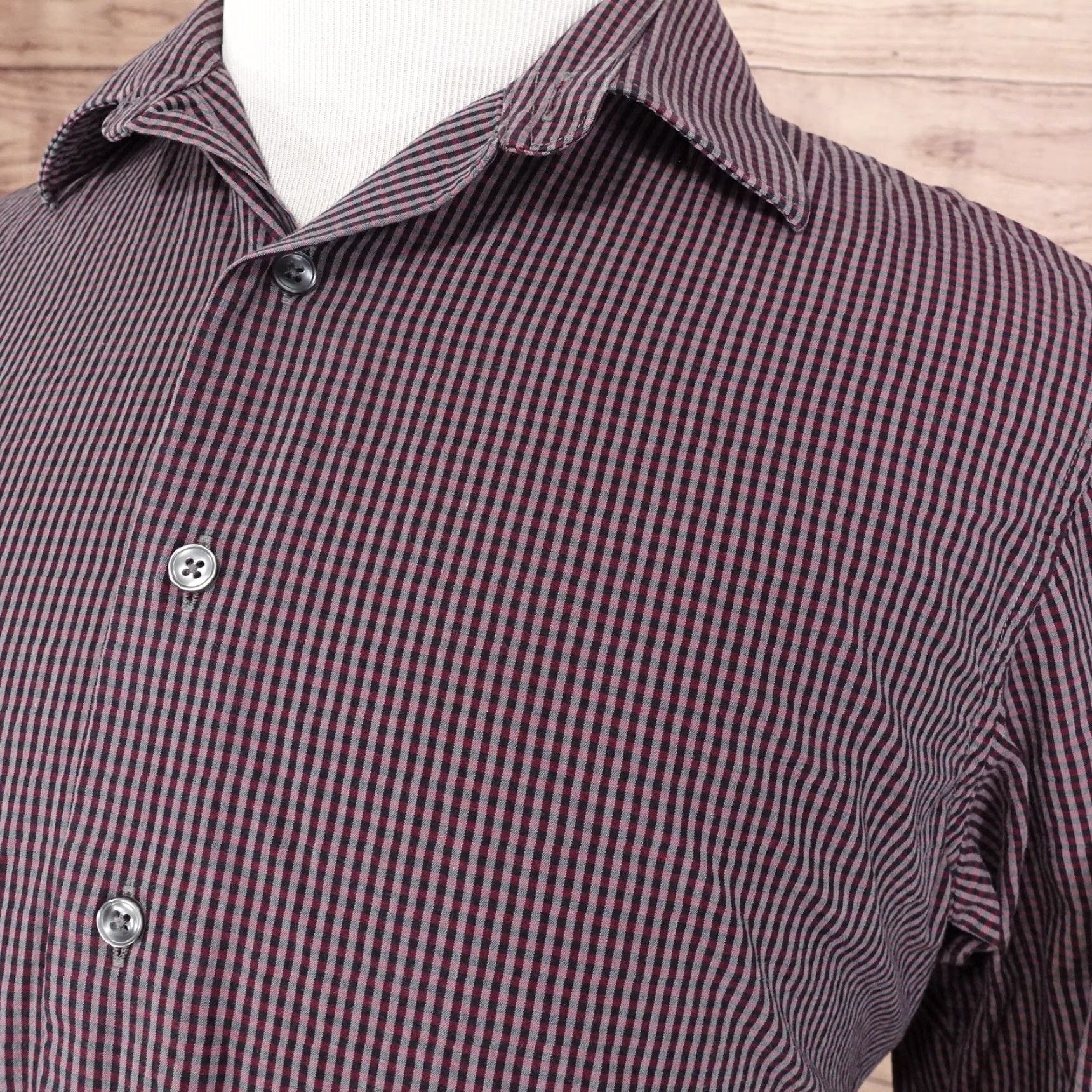 Apt. 9 VINTAGE APT 9 Shirt Men Medium Casual Cotton Checkered Long Sleeve Button-Up Size US M / EU 48-50 / 2 - 2 Thumbnail