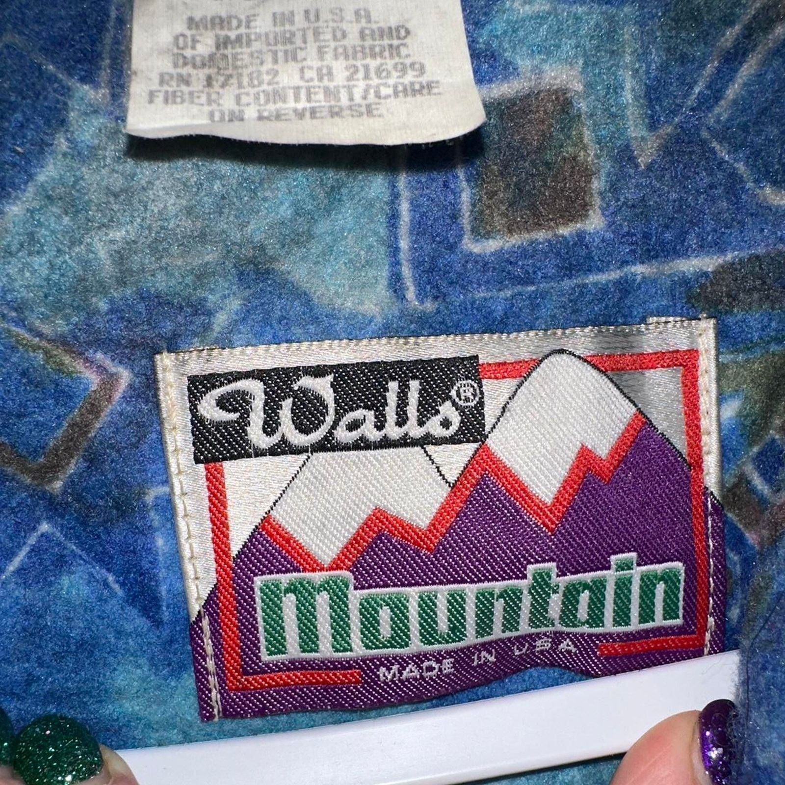 Walls Vintage Walls Mountain Overcoat Cool Geometry Inner size L Size US L / EU 52-54 / 3 - 2 Thumbnail