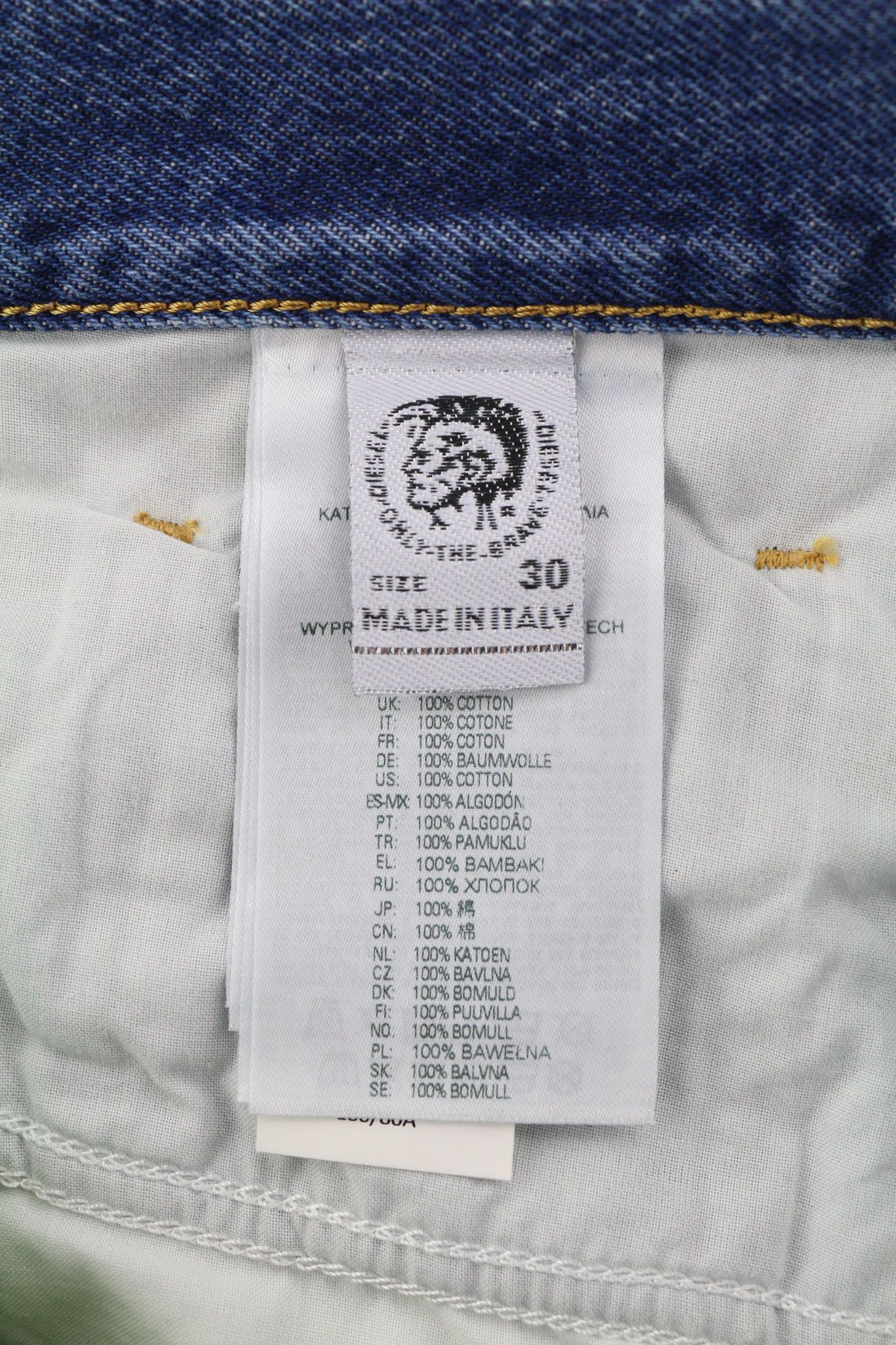 Diesel D-MACS 09A25 W30/L30 Straight Washed Denim 40450 Size US 30 / EU 46 - 9 Thumbnail