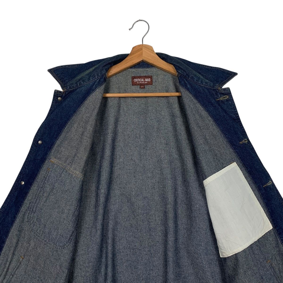 Japanese Brand Critical Mas By Collins Mix Denim Jacket Size US M / EU 48-50 / 2 - 12 Thumbnail
