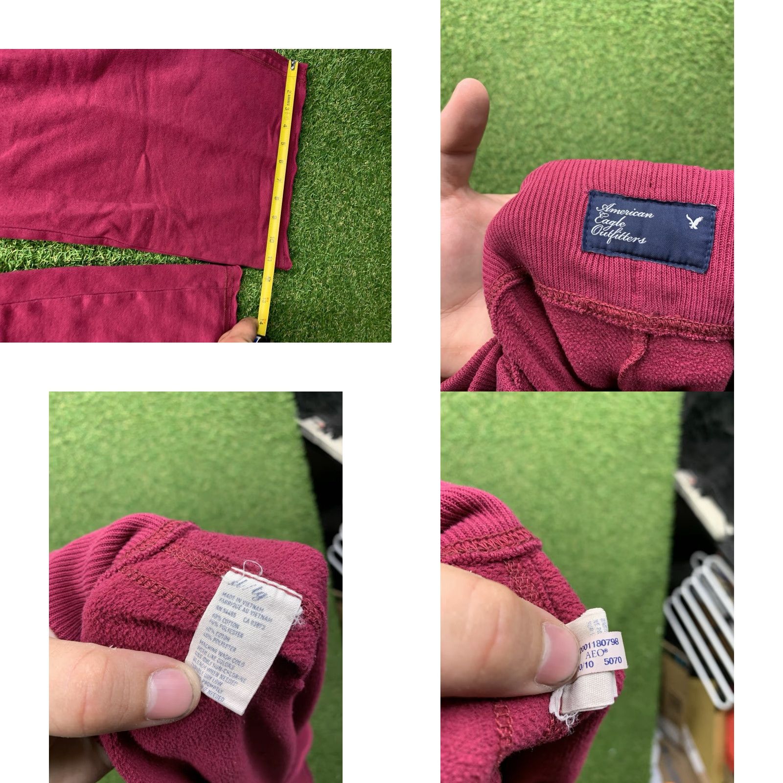 American Eagle Outfitters American Eagle Sweatpants Womens XL Red Logo Stretch Flare Casual Wide-Leg Size 40" / US 18 - 8 Thumbnail