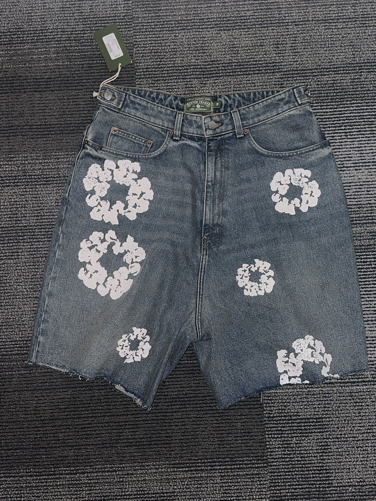 DENIM TEARS Denim Tears Cotton Wreath Denim Jean Shorts