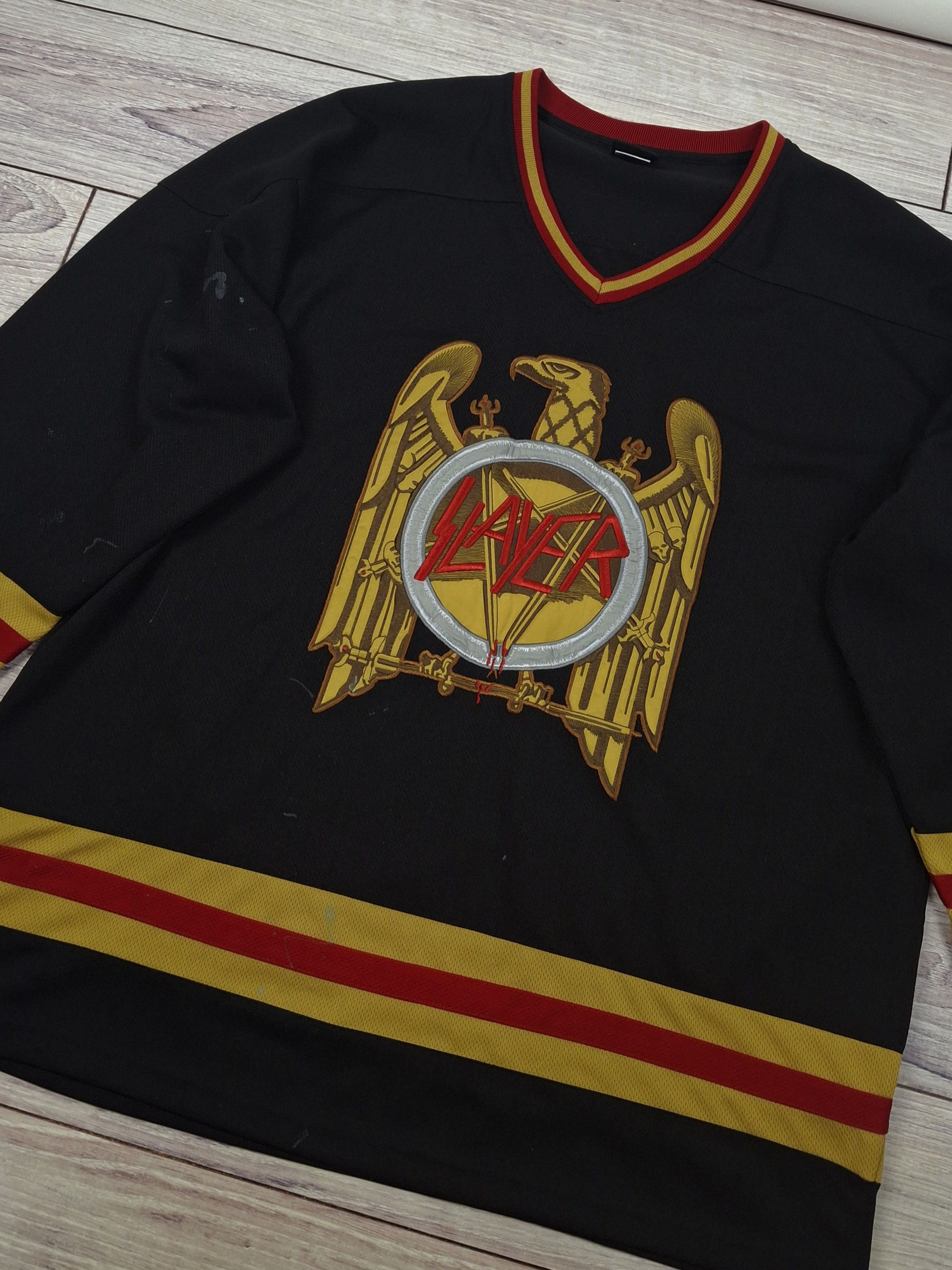 Slayer Slayer thrash metal band vintage hockey jersey 00s Size US XXL / EU 58 / 5 - 2 Thumbnail