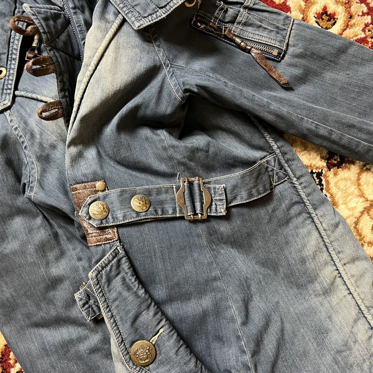 14th Addiction × If Six Was Nine × KMRii GARULA SEDITIONARIES BONDAGE JEAN JACKET Size US M / EU 48-50 / 2 - 10 Thumbnail