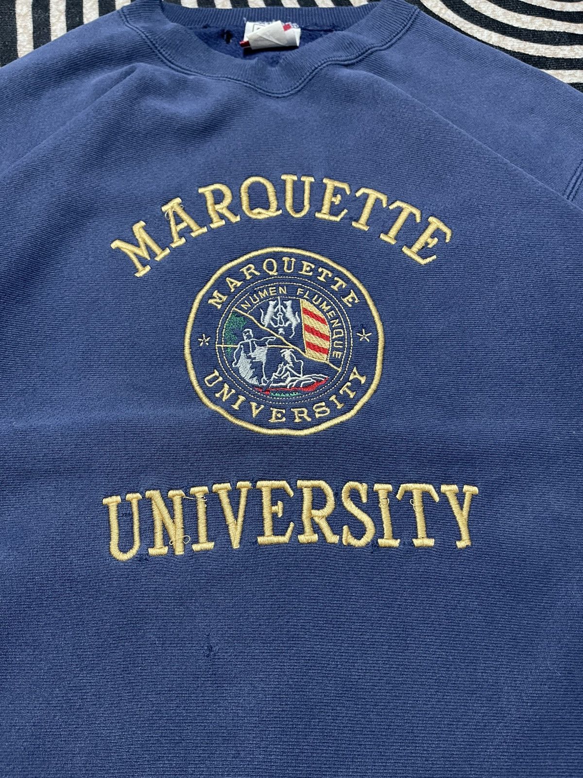 90s LEE X MARQUETTE UNIVERSITY DISTRESSED CREWNECK