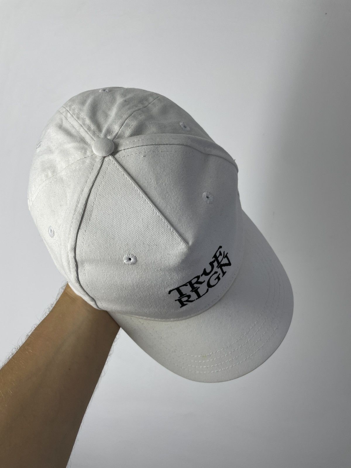 True Religion True Religion White Cap Embroidered logo Hat Size ONE SIZE - 5 Thumbnail