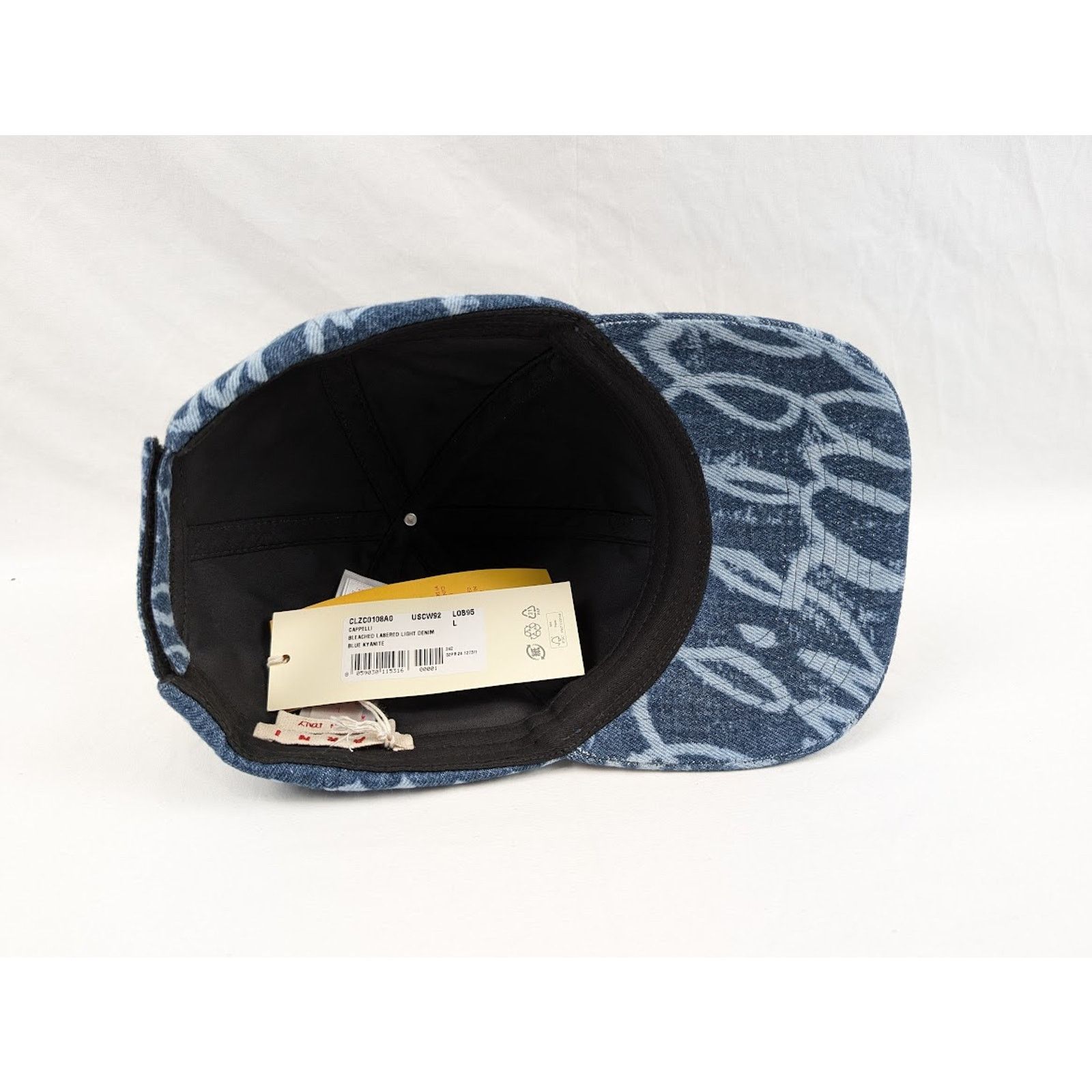 Marni o1rshd1 Size: L / Bleached Lasered Light Denim Cap / Hat Size ONE SIZE - 14 Thumbnail
