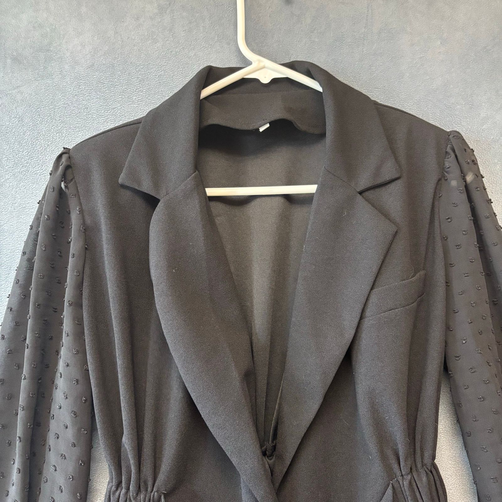 Shein Women's Lightweight Blazer Blouse Polka Dot Tulle Vixen Size XS / US 0-2 / IT 36-38 - 9 Thumbnail