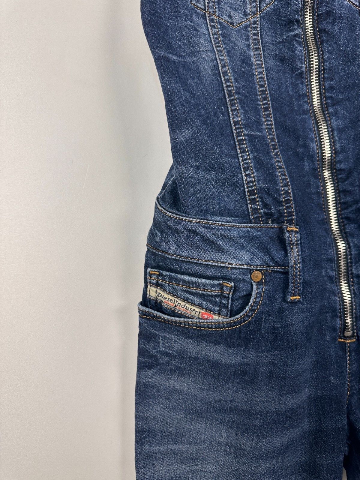 Diesel Diesel Women's Jeomp Blue Denim Jumpsuit Overalls Size XS Size 24" / US 00 / IT 34 - 3 Thumbnail