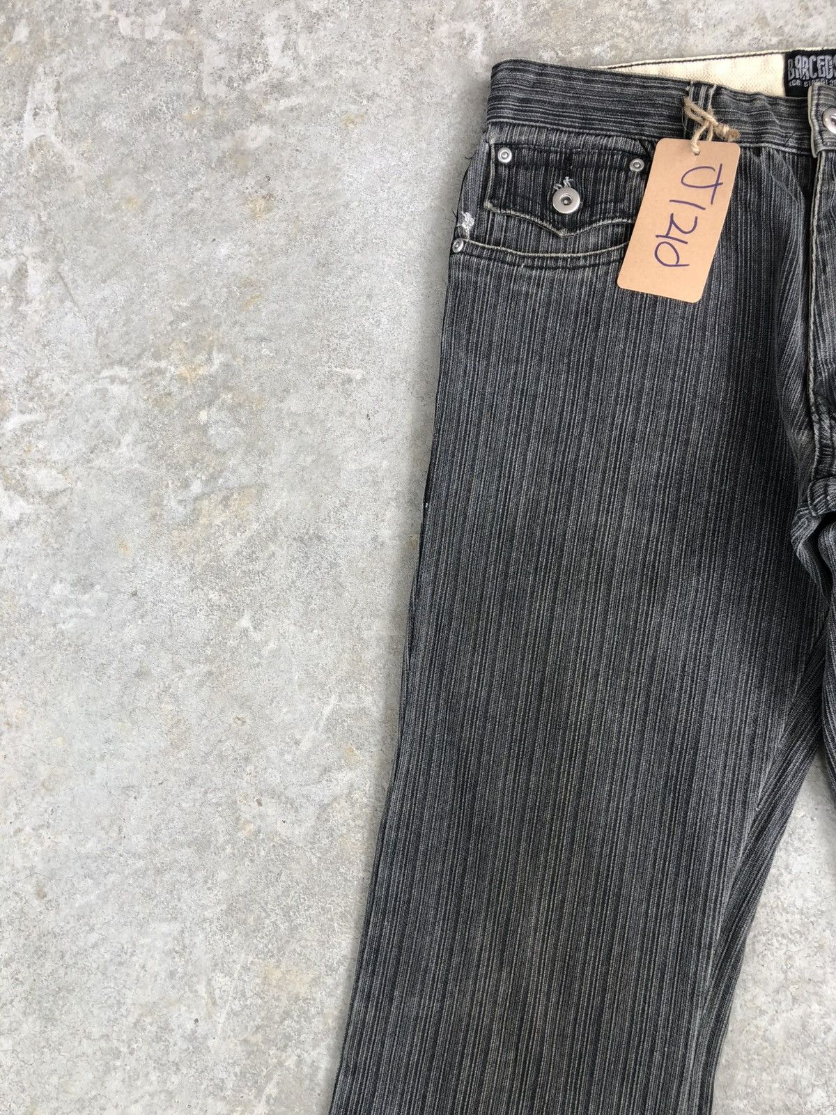 If Six Was Nine Japanese Barcedos Flared Jeans Distressed Denim Hickory Size US 30 / EU 46 - 4 Thumbnail