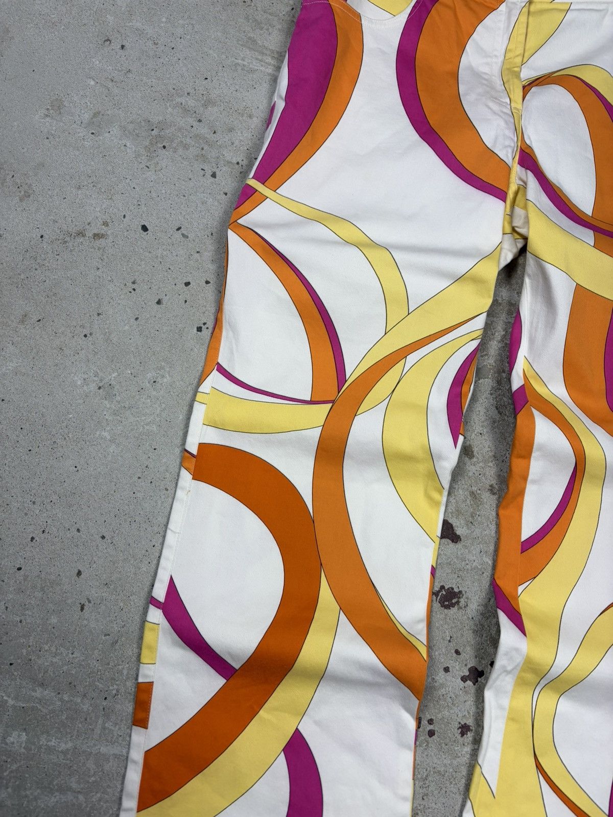 Versace Jeans Couture 2000s Versace Jeans Couture Abstract Print Multicolor Pants Size 29" - 5 Thumbnail