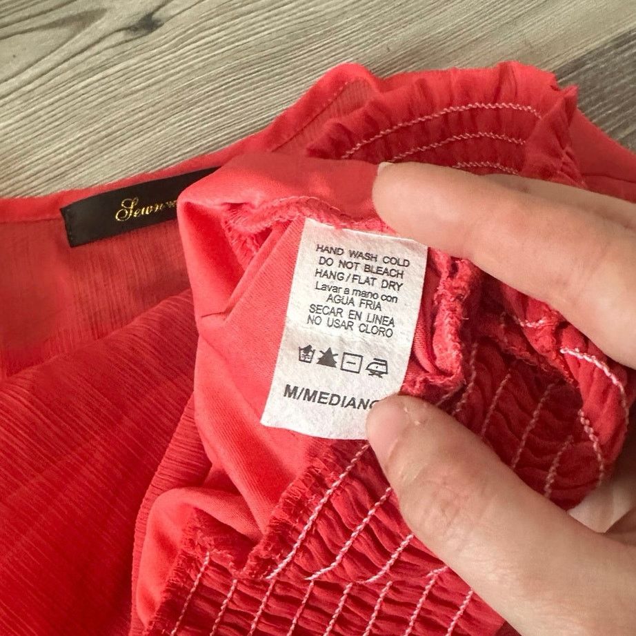 Other sewn with love red sheer sequin top Size M / US 6-8 / IT 42-44 - 4 Thumbnail