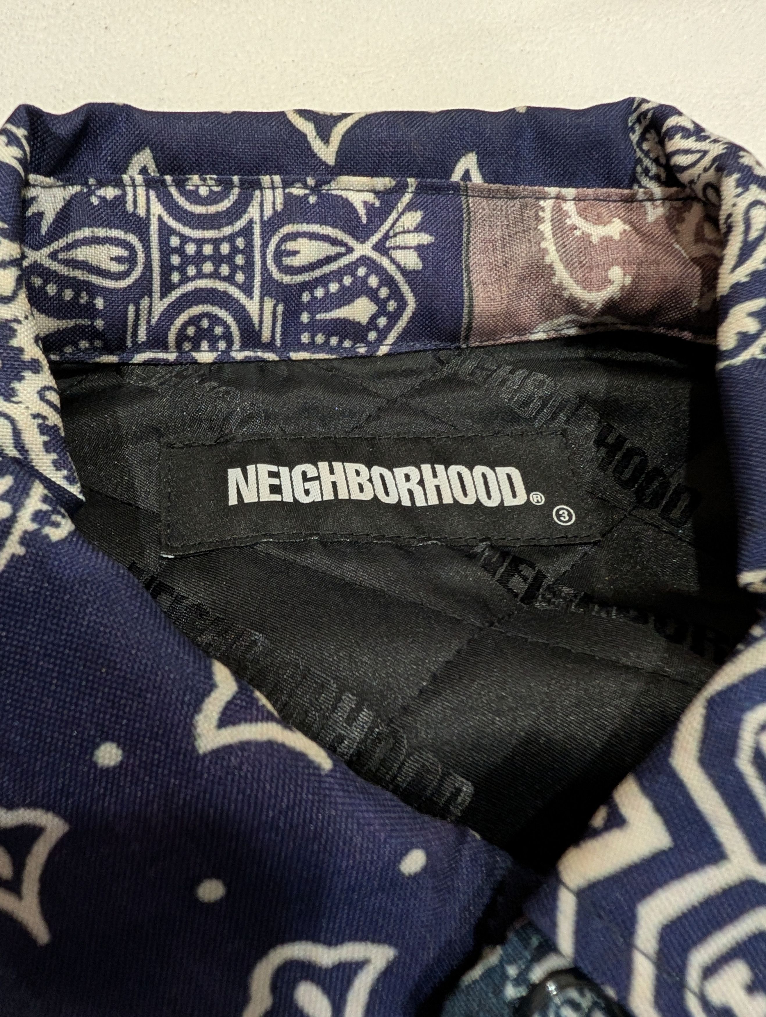 Neighborhood Neighborhood Quilt-B E-Shirt 202AQNH-SHM06 Size US M / EU 48-50 / 2 - 5 Thumbnail